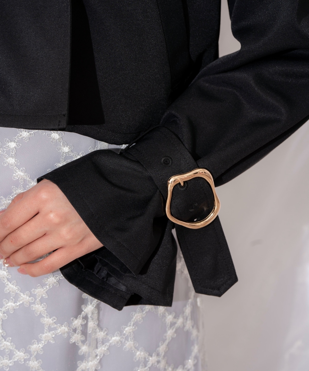 キャンディスリーブショートトレンチコート