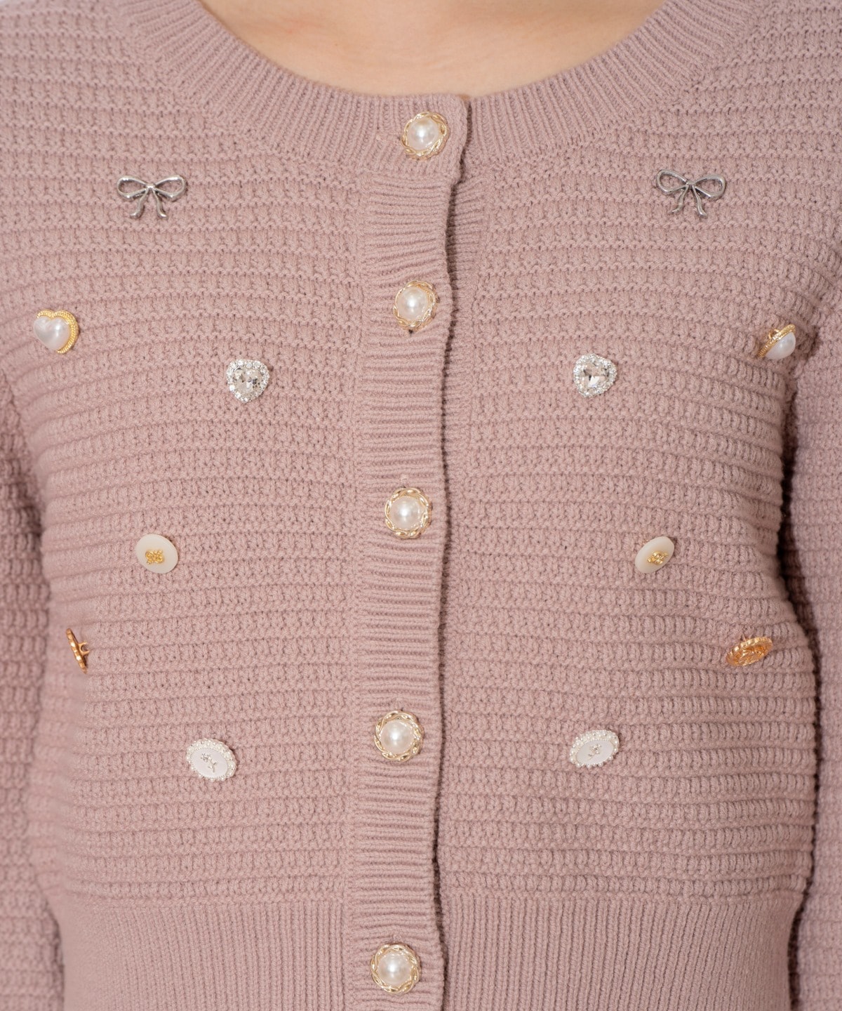 シャイニービジューカーディガン