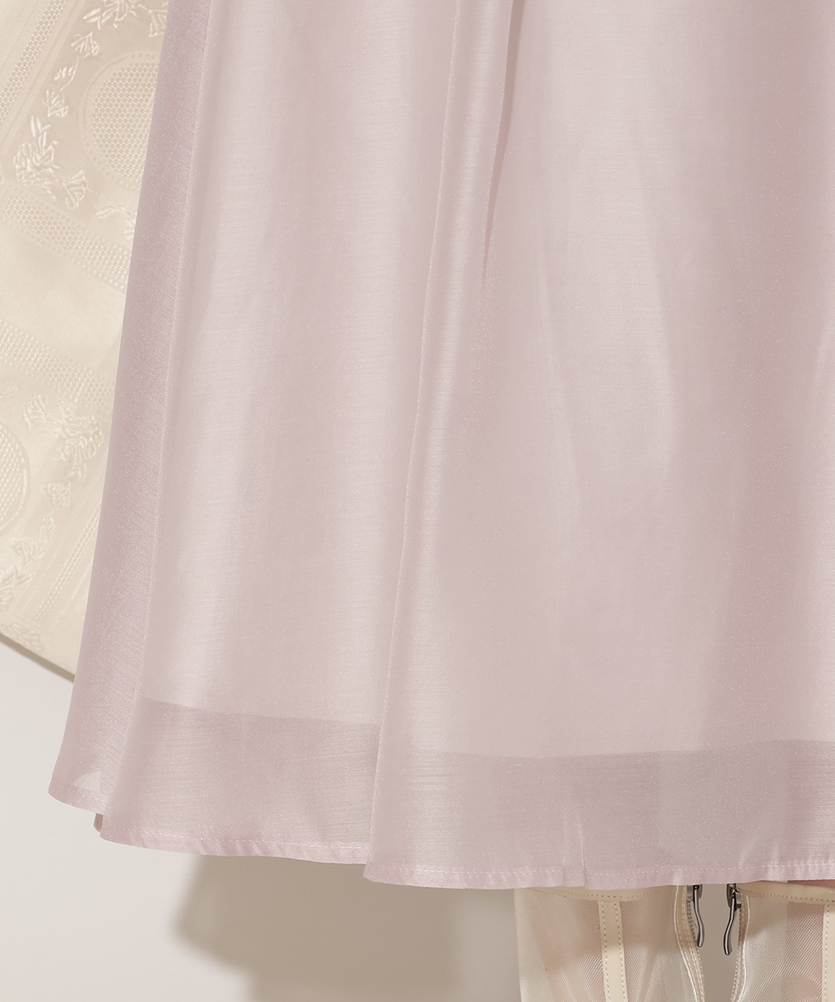 オーガンジータックフレアスカート