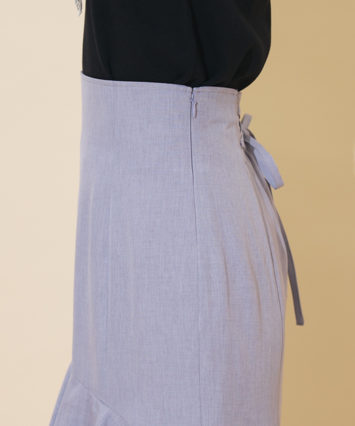 アシメレイヤードハイウエストスカート