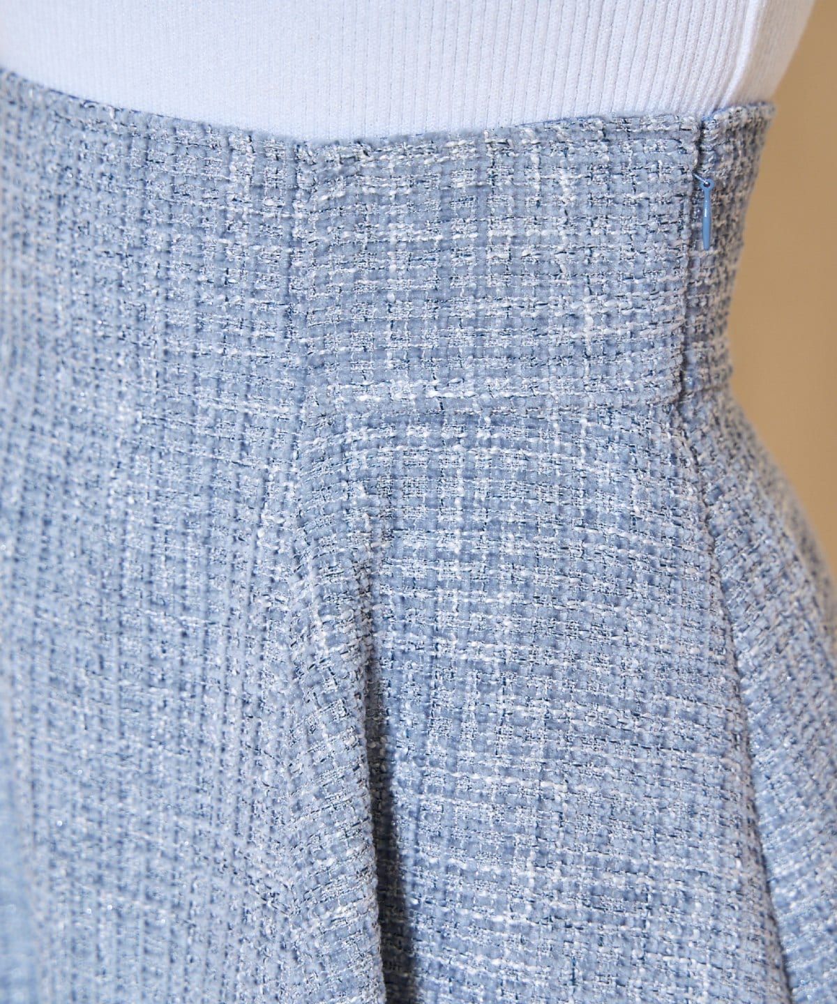 【ツイードセットアップシリーズ】ツイードフレアスカート