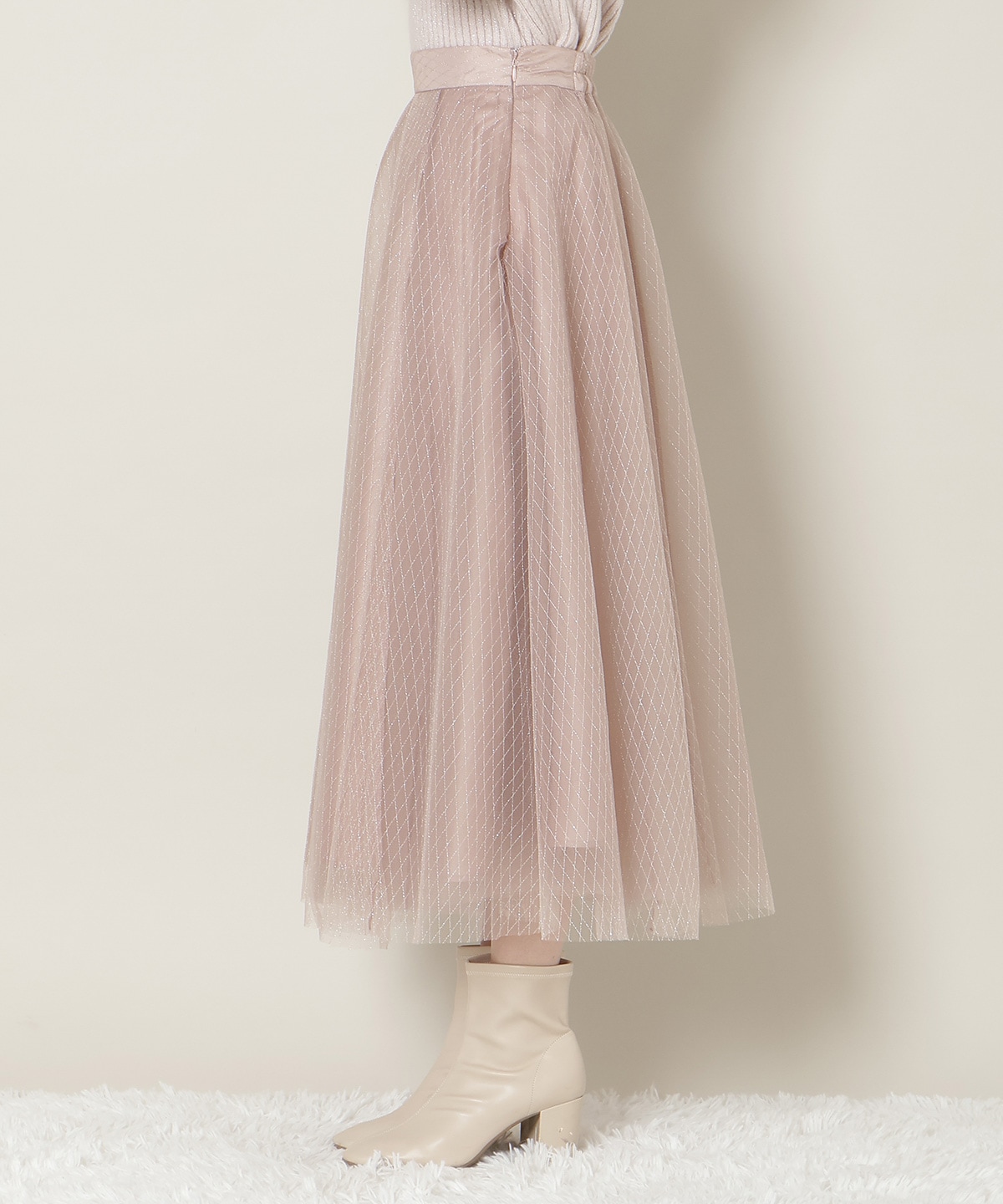 【12/5(fri)10時発売】ラメチュールボリュームスカート