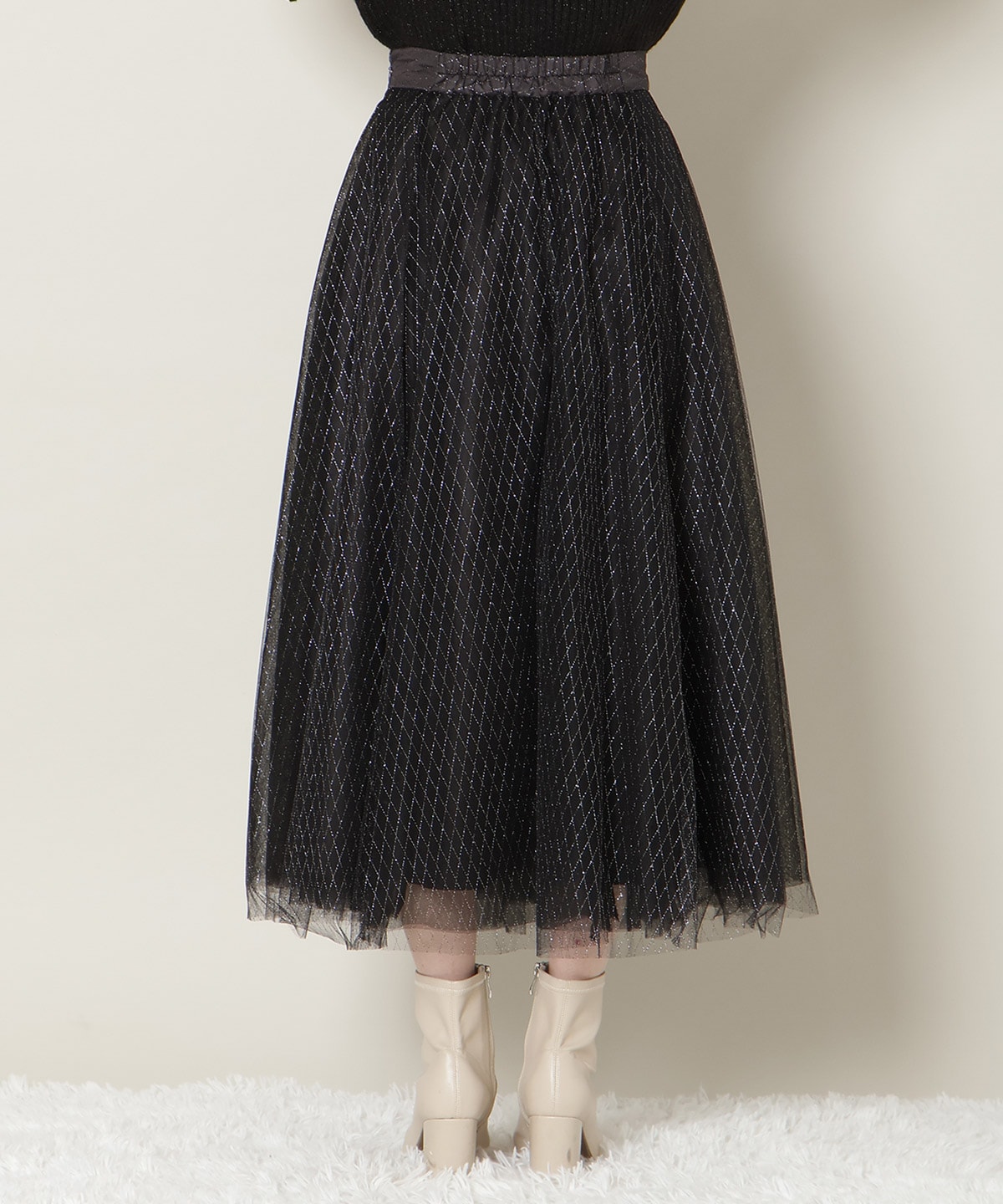 【12/5(fri)10時発売】ラメチュールボリュームスカート