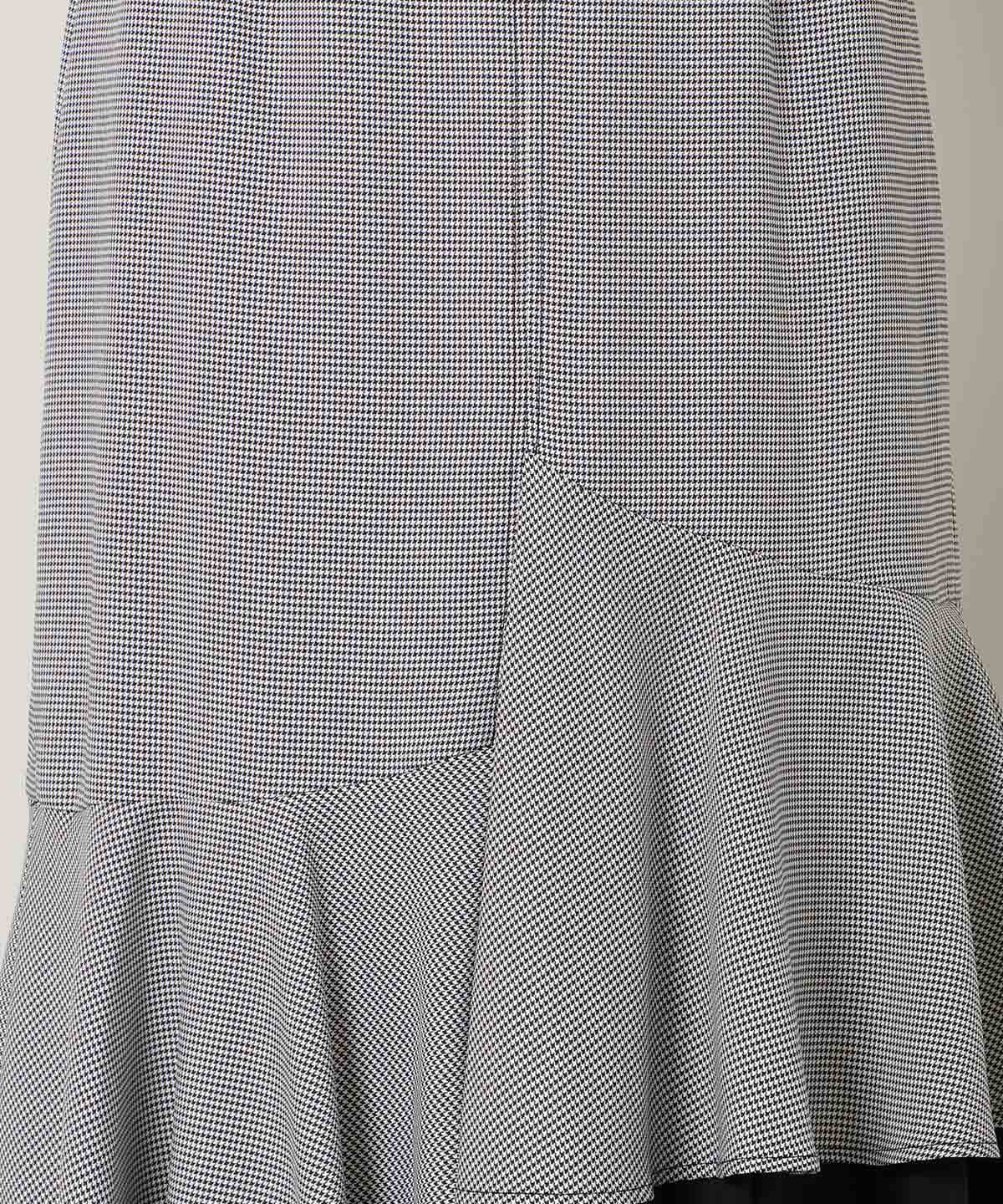 アシンメトリーレイヤードヘムスカート