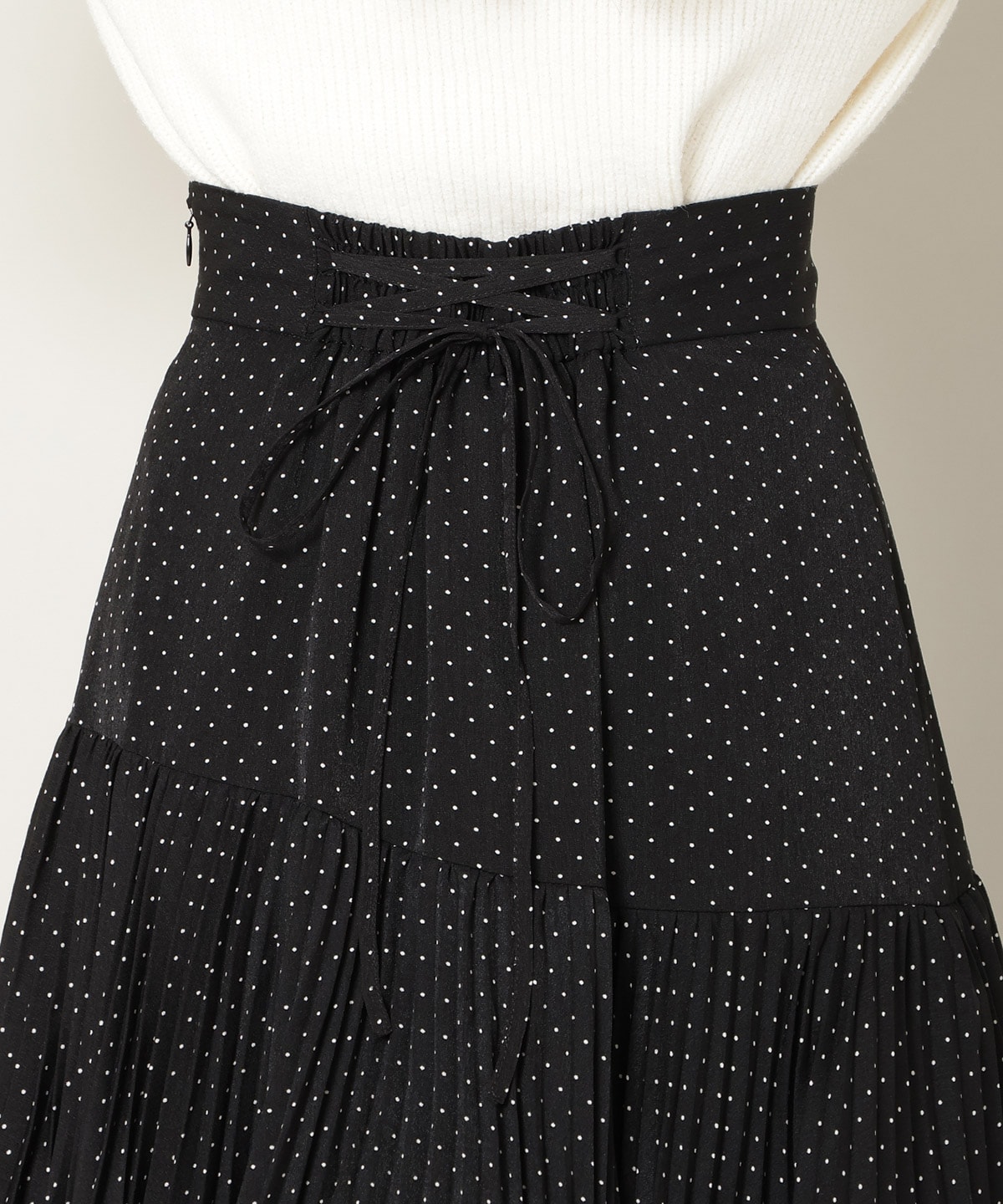 プリーツシフォンティアードスカート