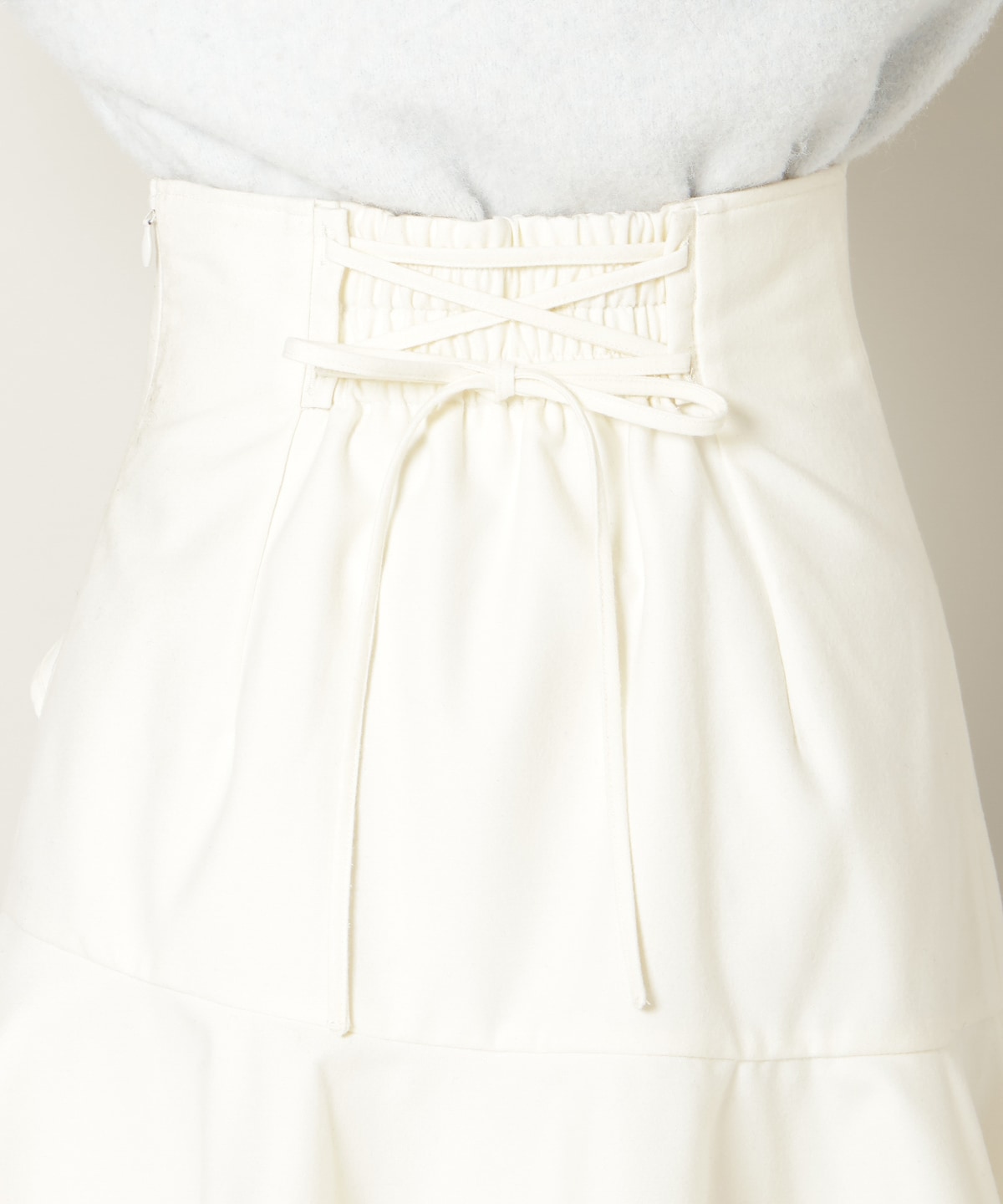 アシメラッフルフリルミニスカート