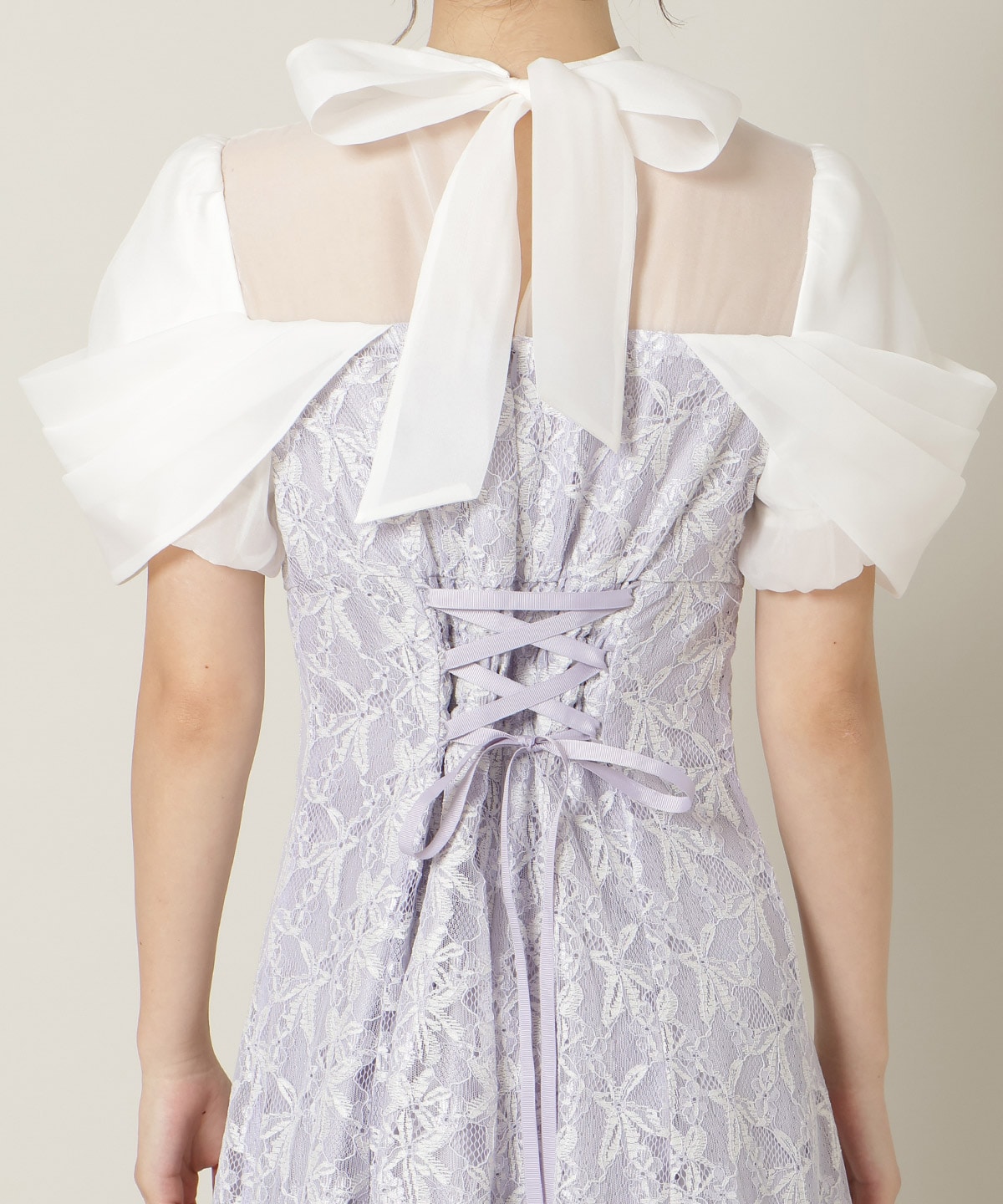 【再入荷予約受付中】シアーベールレースワンピース