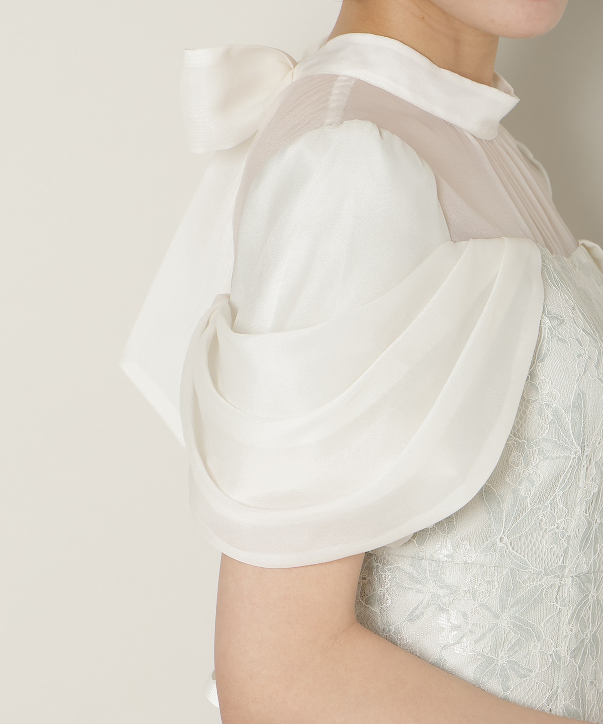 【新色追加】シアーベールレースワンピース