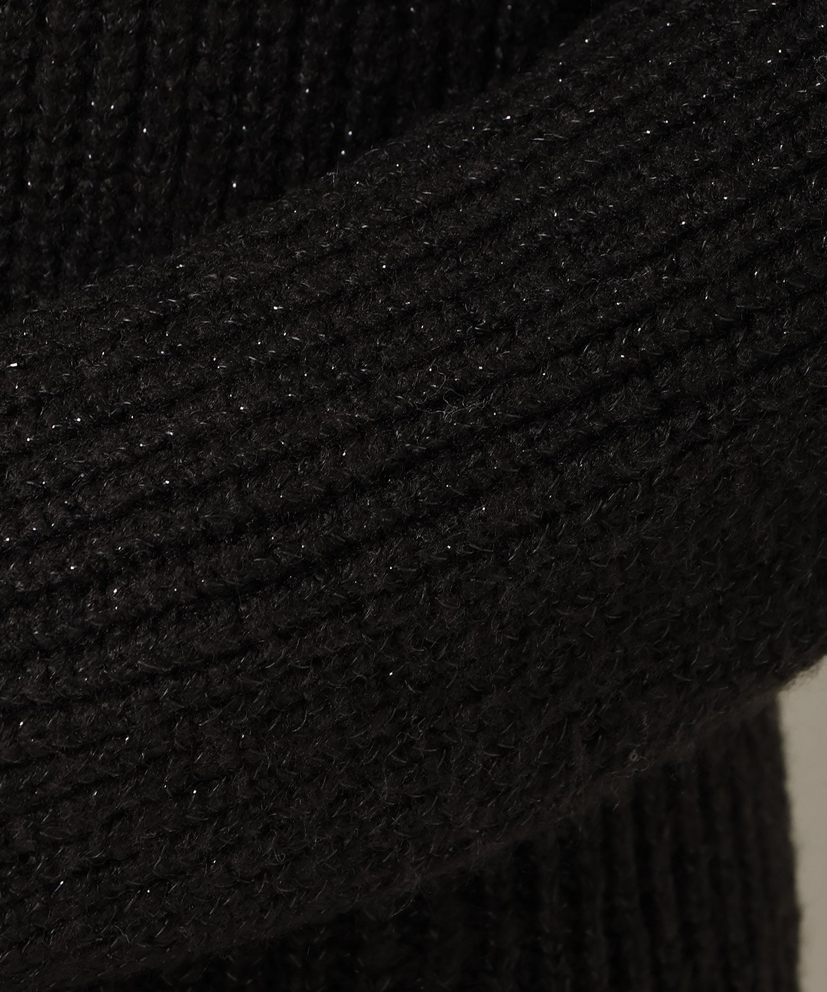 リボンショルダーオフショルニットワンピース