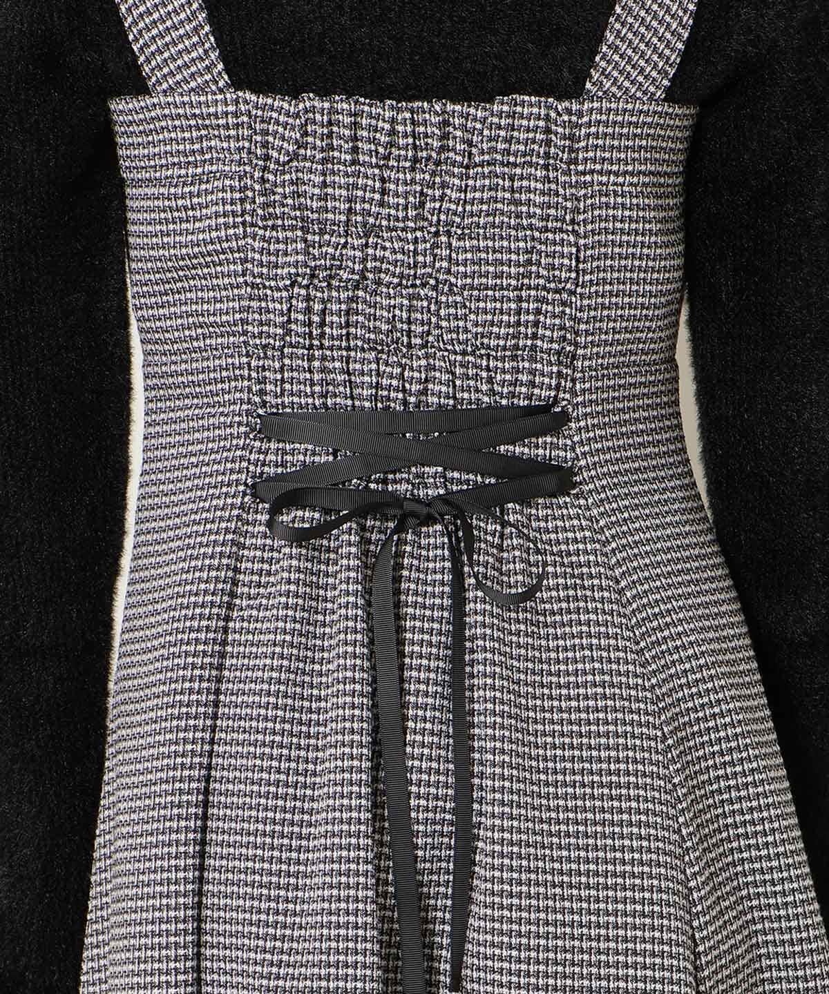 ZIPデザインフレアジャンスカ