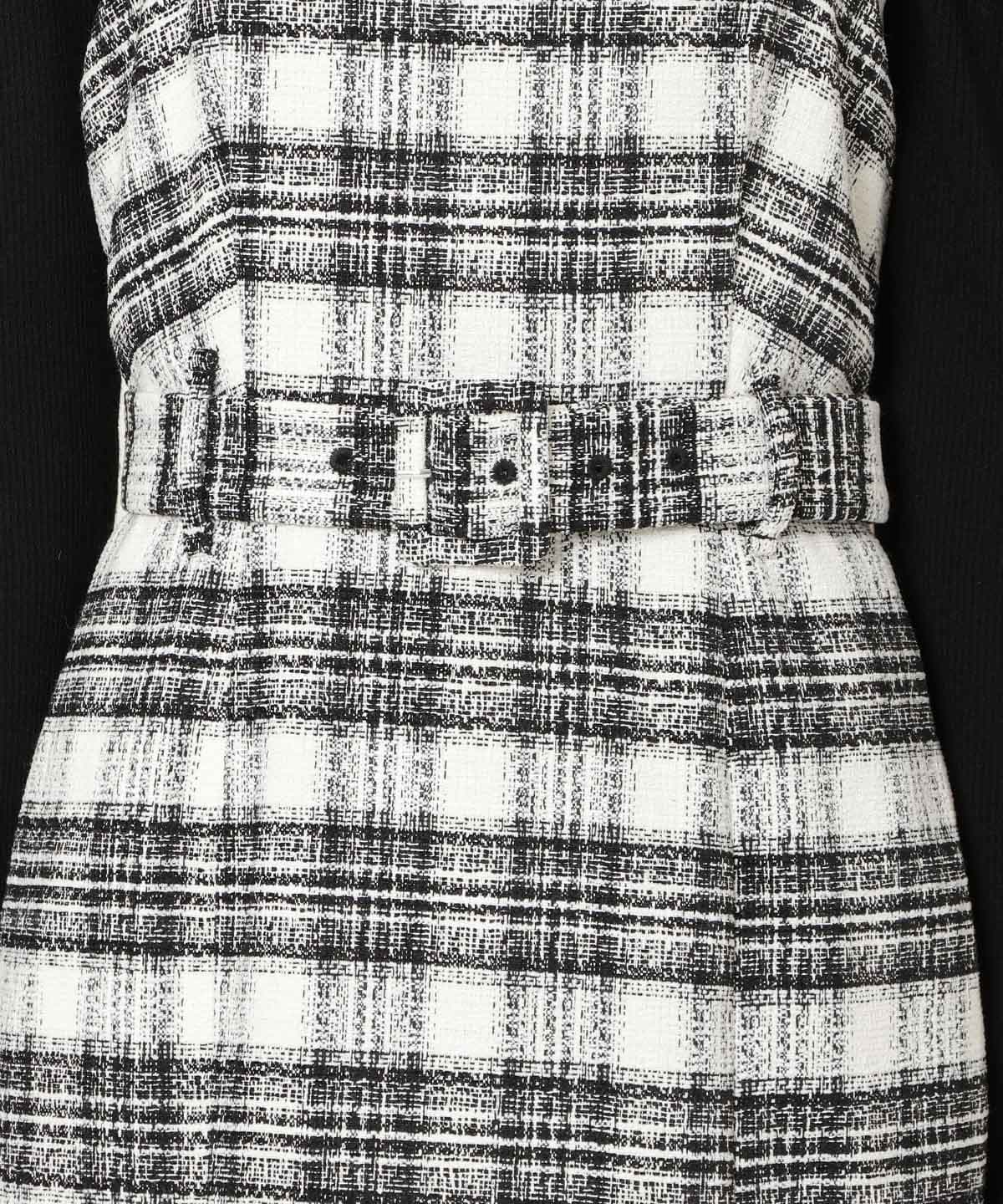 ベルト付きVカットマーメイドキャミワンピース