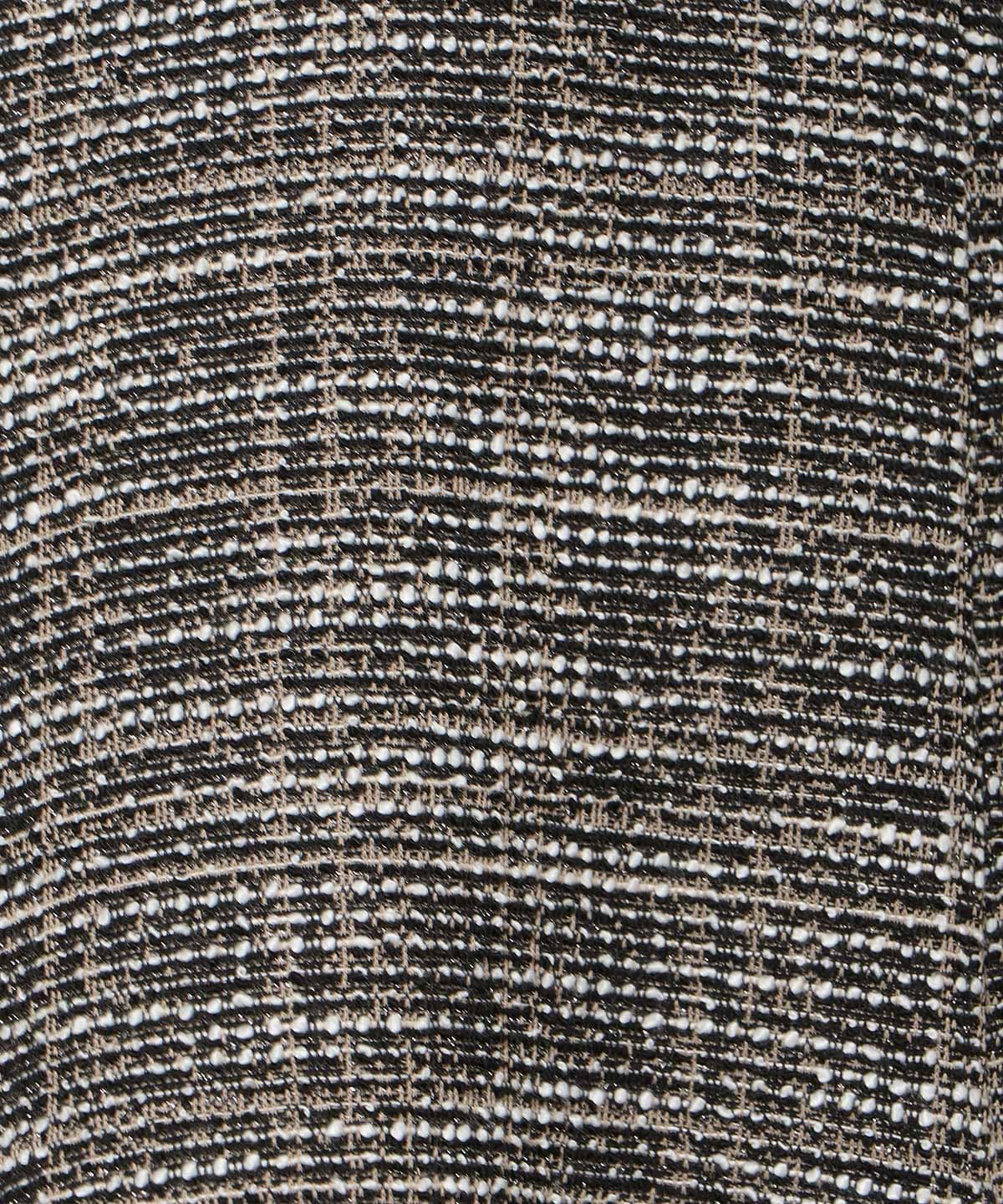 カットツイードワンピース×フェザーニットSET