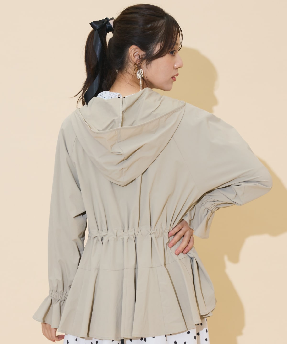 UVカットペプラムブルゾン