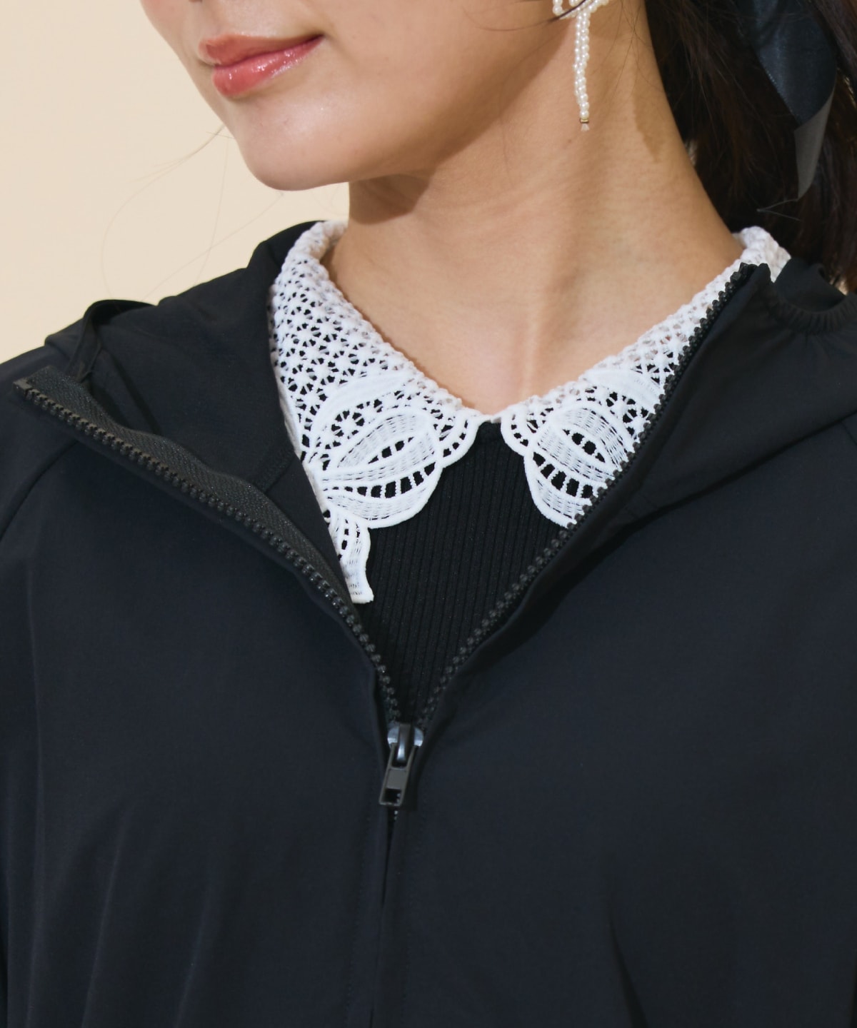 UVカットペプラムブルゾン