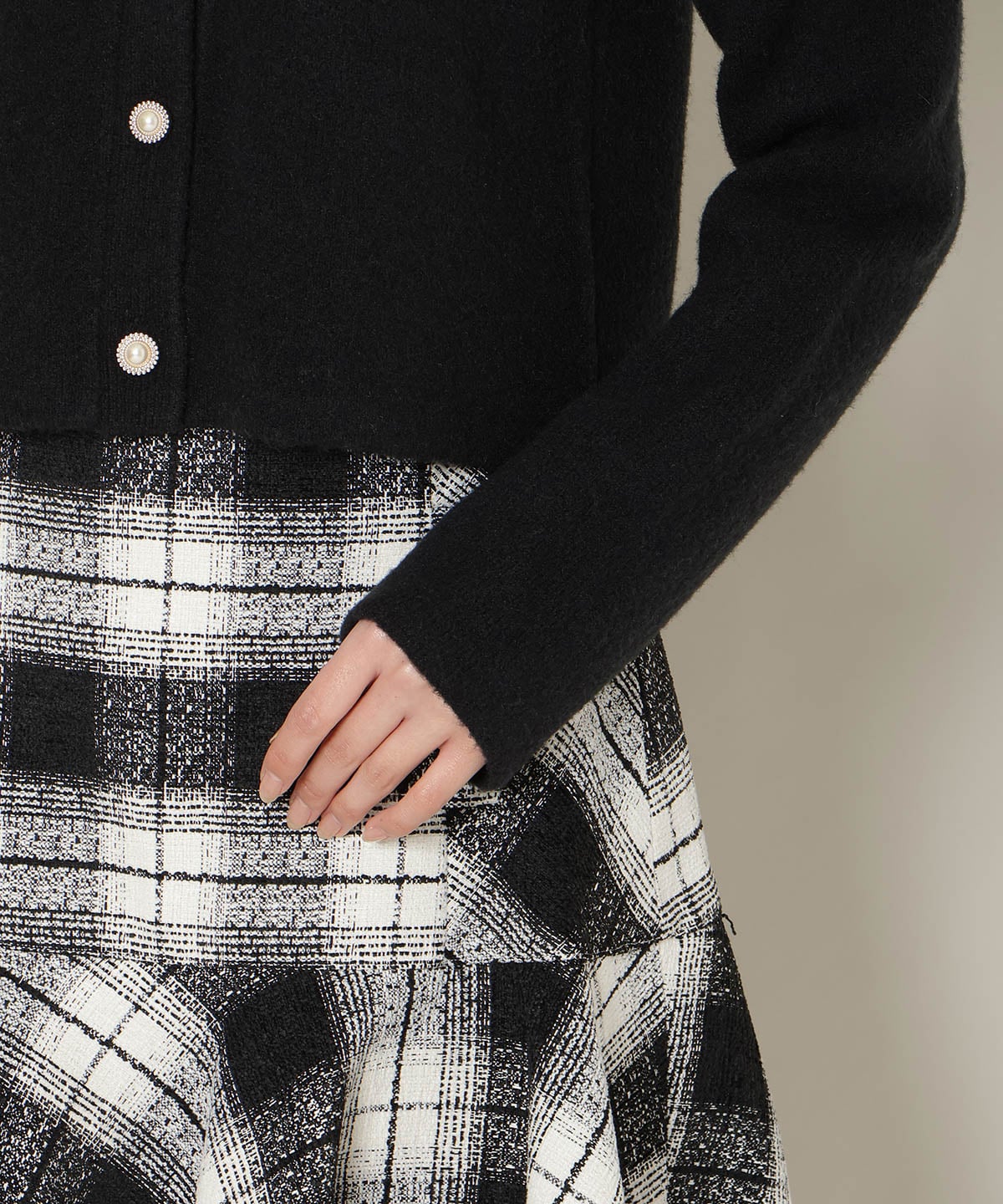 モヘアライクニットジャケット