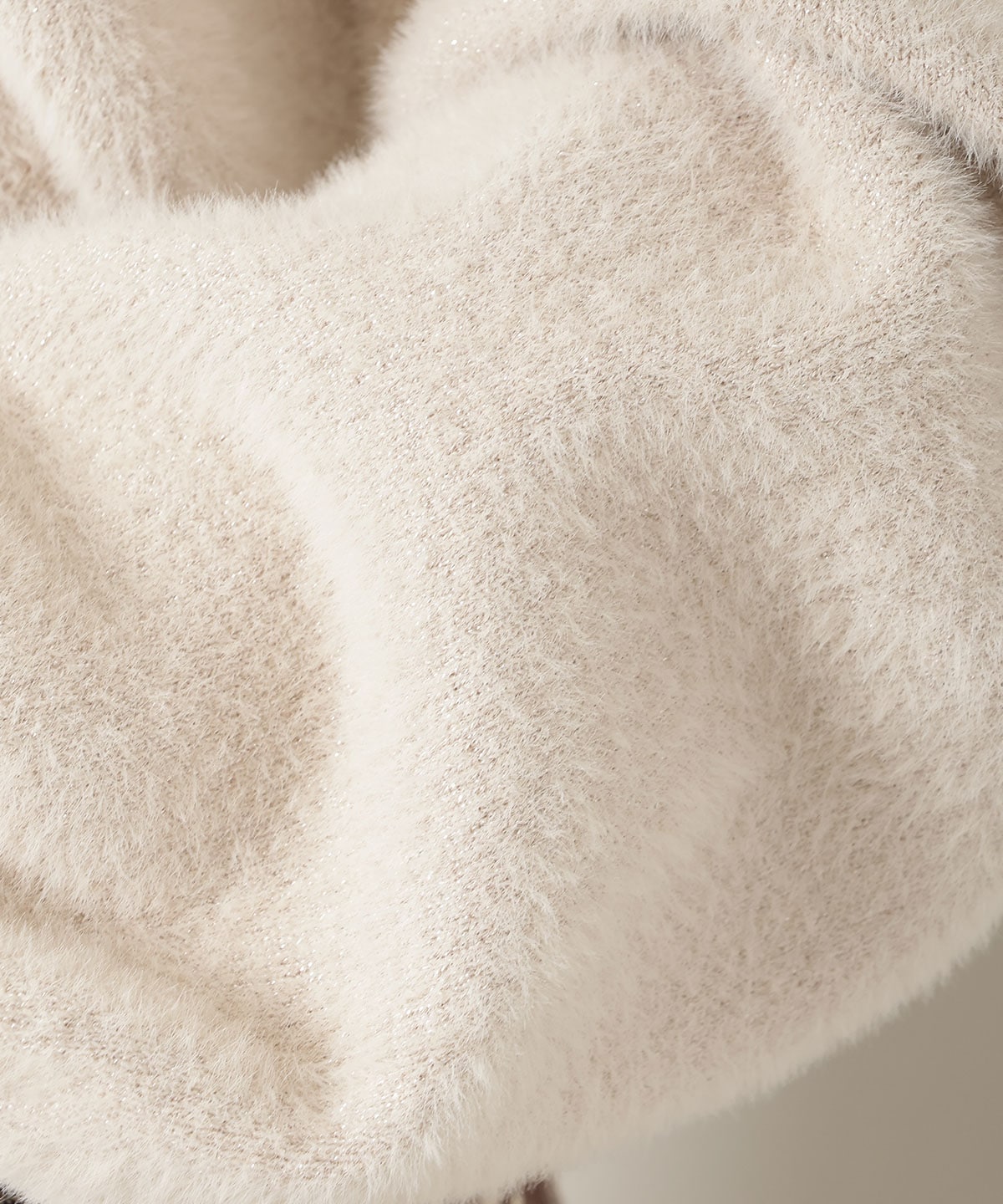 【新色追加】アソートボタンラメフェザーカーディガン