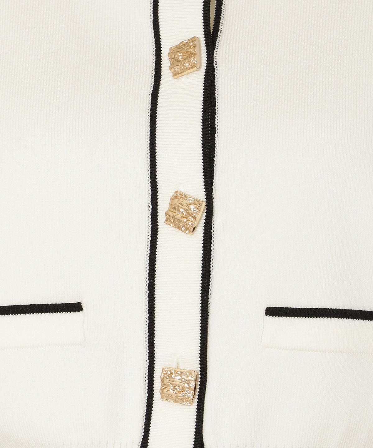 配色ラインタックスリーブカーディガン