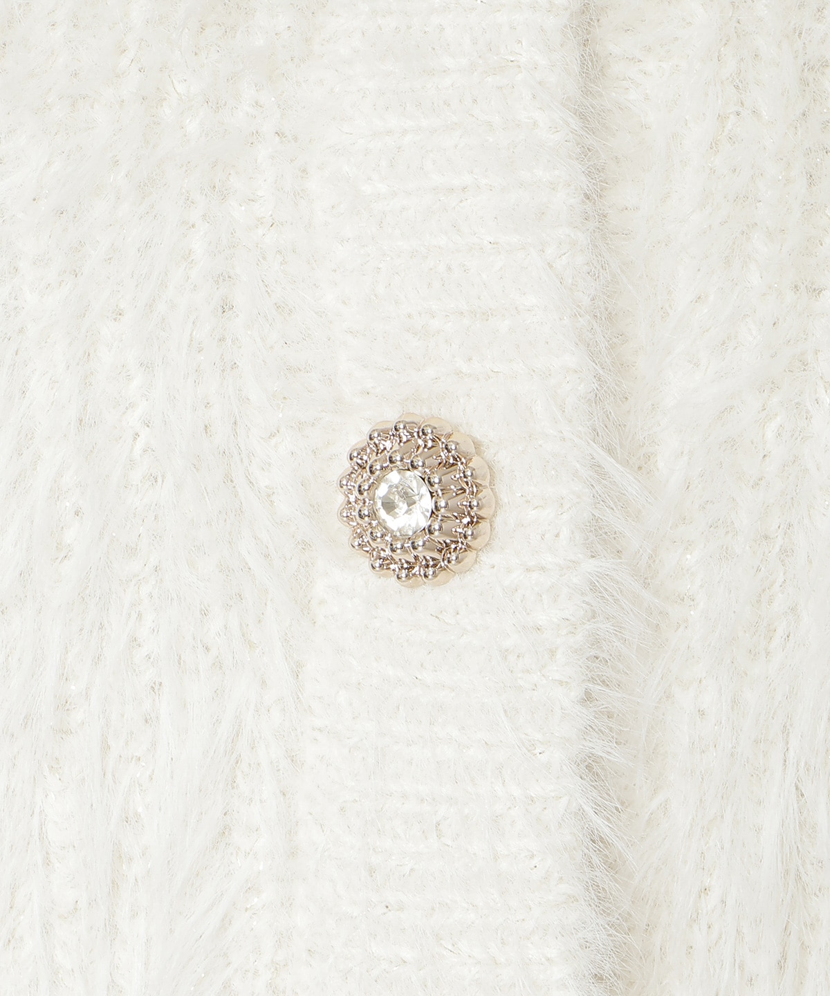 【1/1(thu)10時発売 New Year's Item】Vネックラメフェザーカーディガン