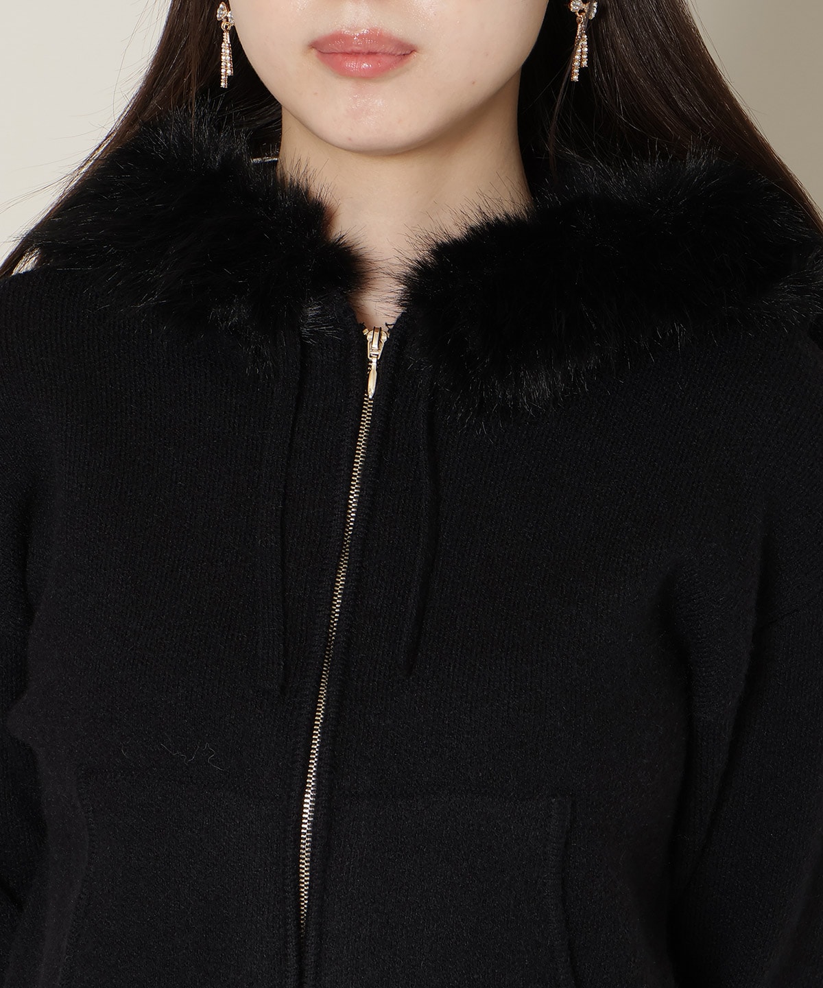 【1/1(thu)10時発売 New Year's Item】フードファーニットパーカー