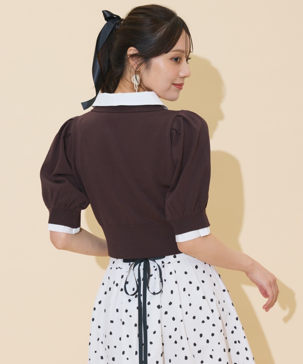 レイヤードカラープルオーバー