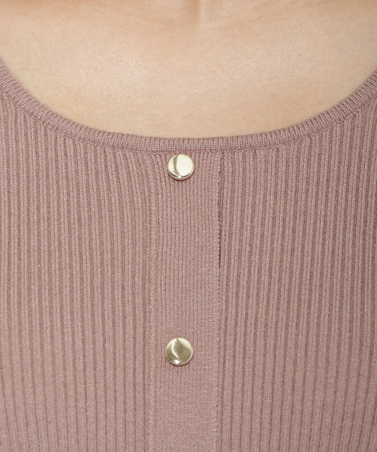 シアーリボンニット