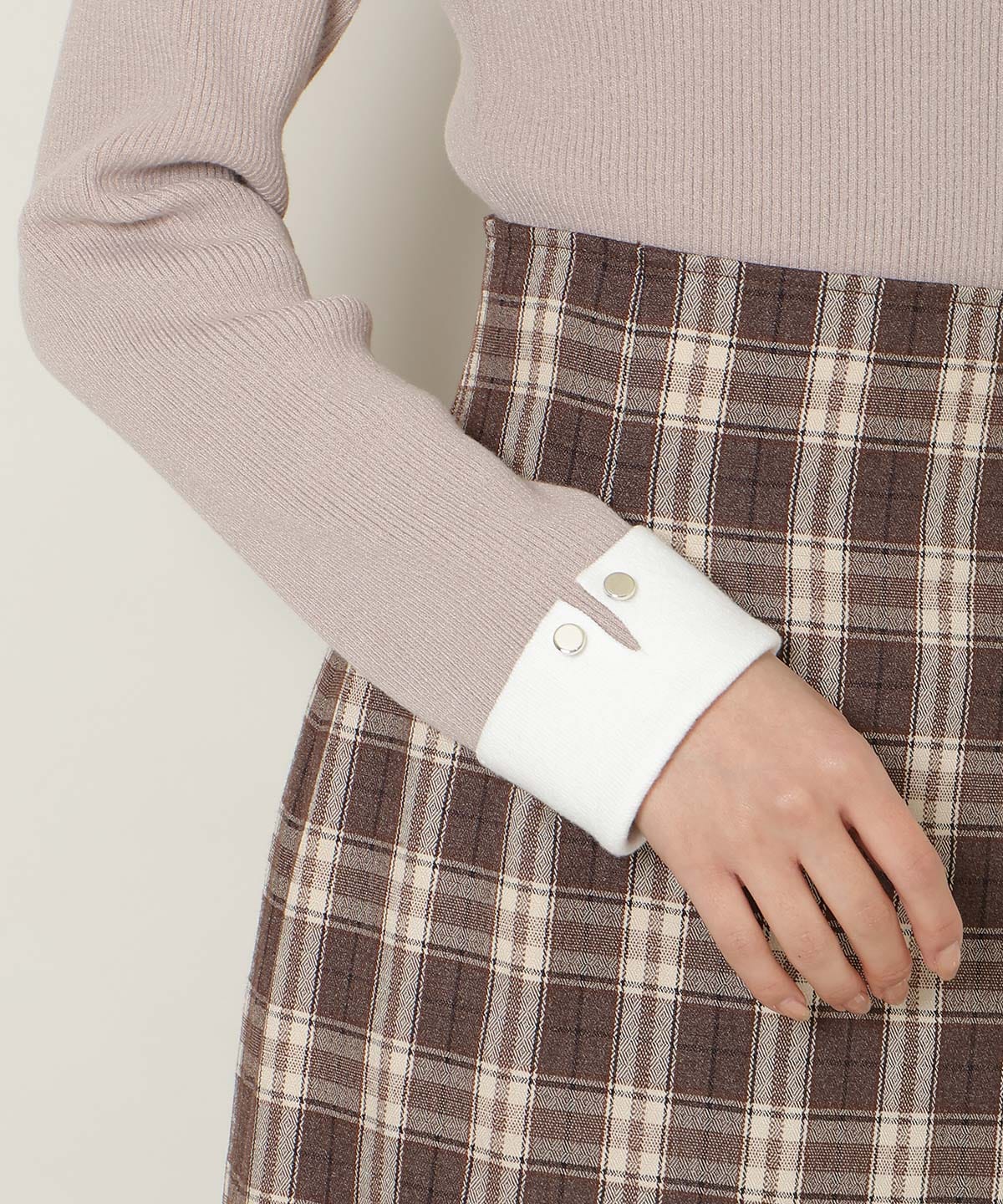 【1/1(thu)10時発売 New Year's Item】ポロカラーリブニット