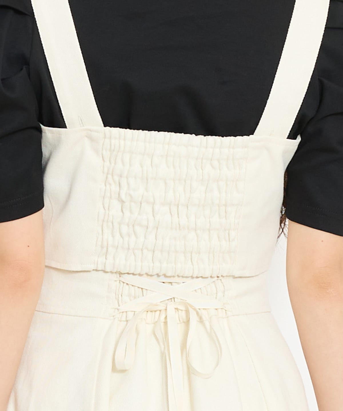 【セットアップ対応】ボタン付きデニムビスチェ