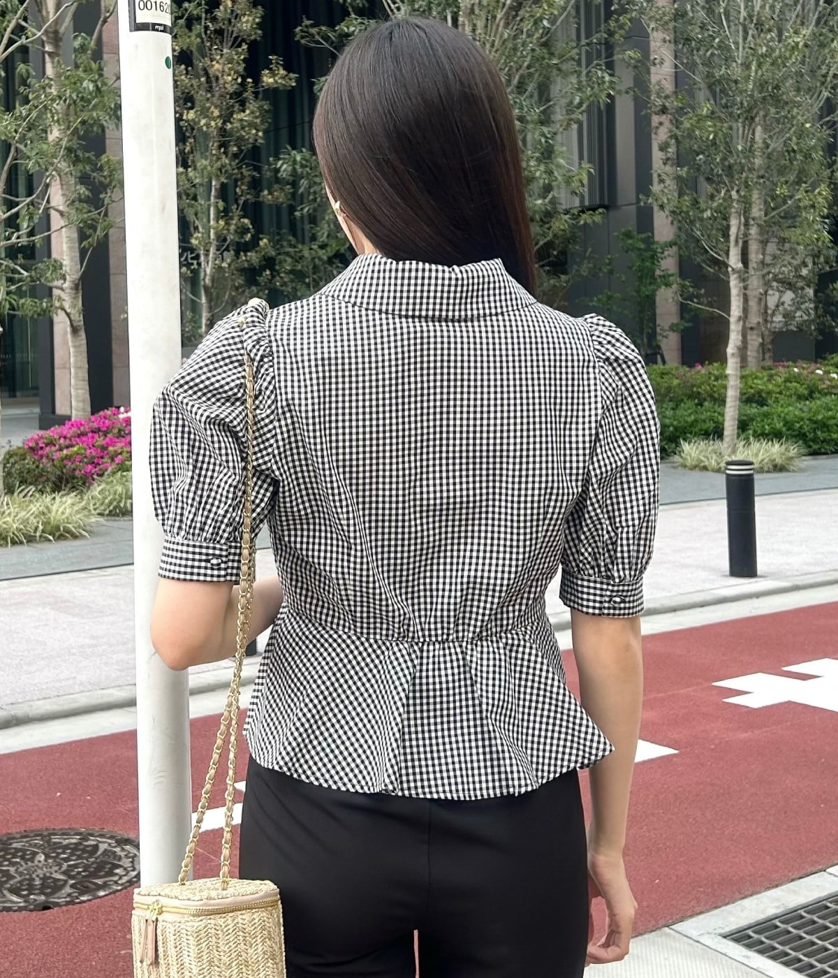 【新色追加】パフスリーブペプラムブラウス