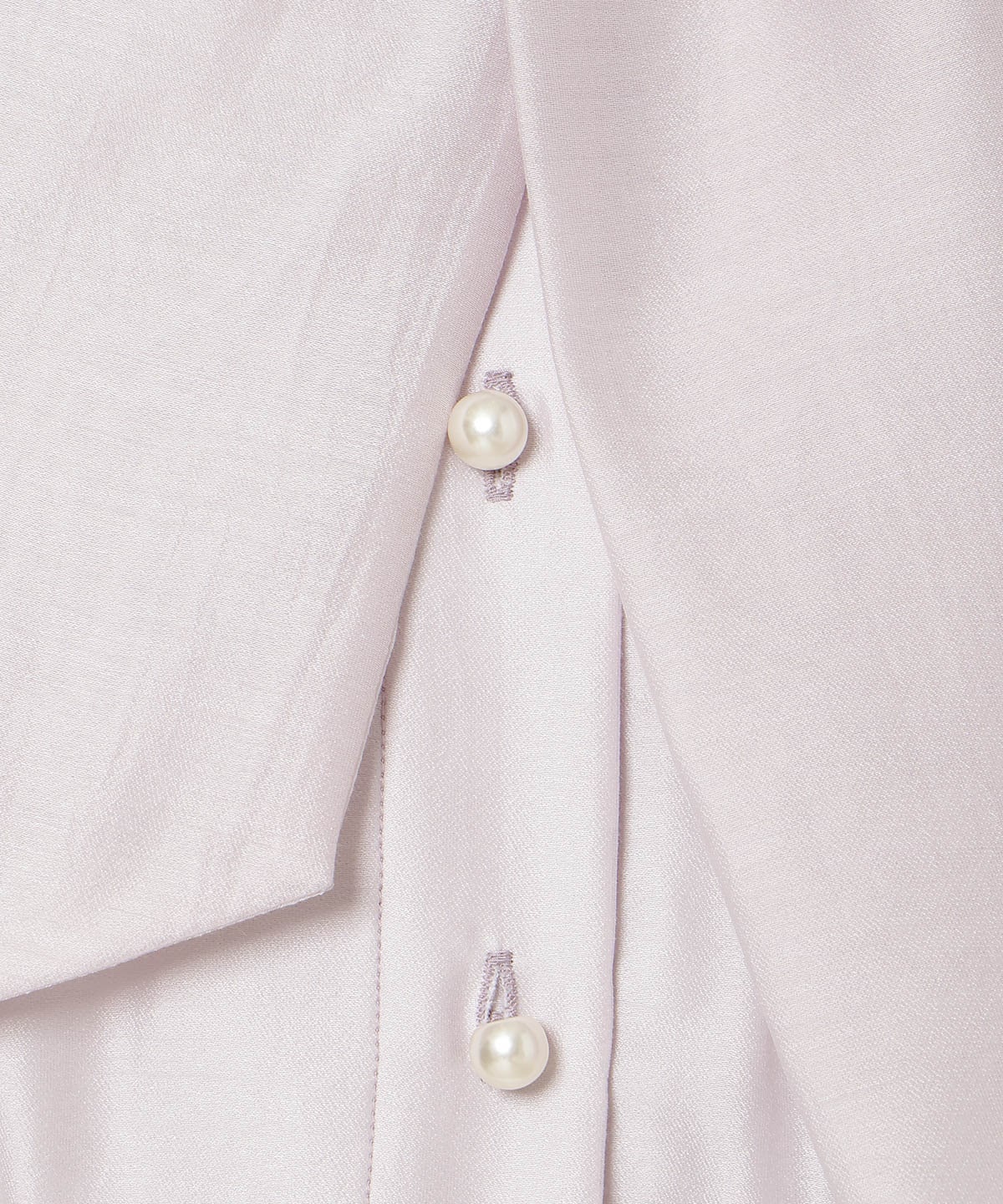 フリルスリーブシアーボウタイブラウス