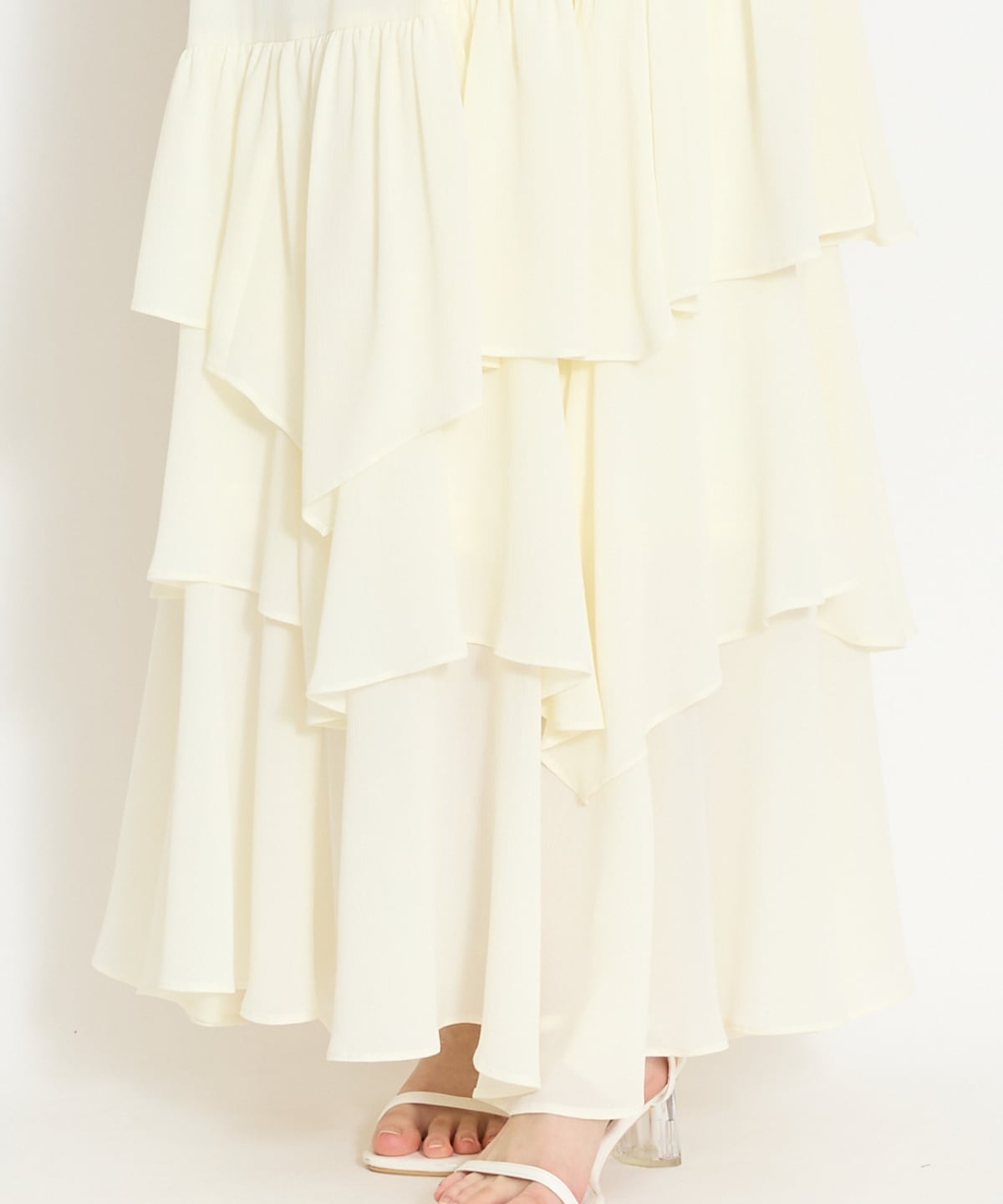 アシメティアードスカート