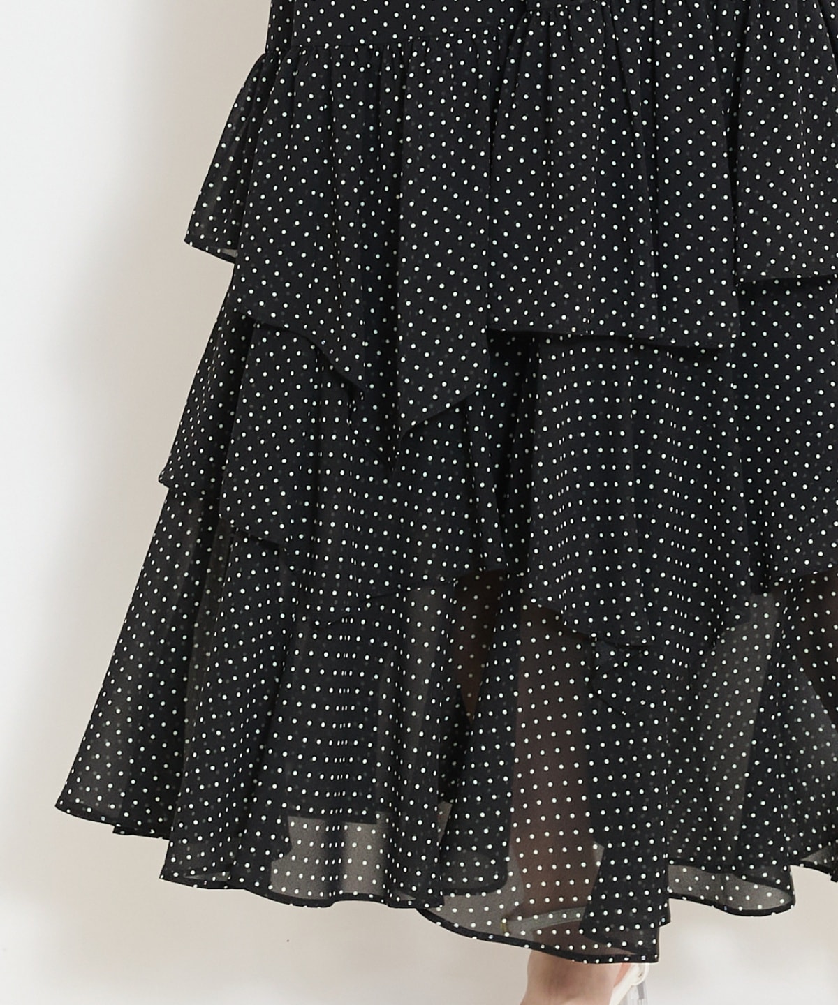 アシメティアードスカート