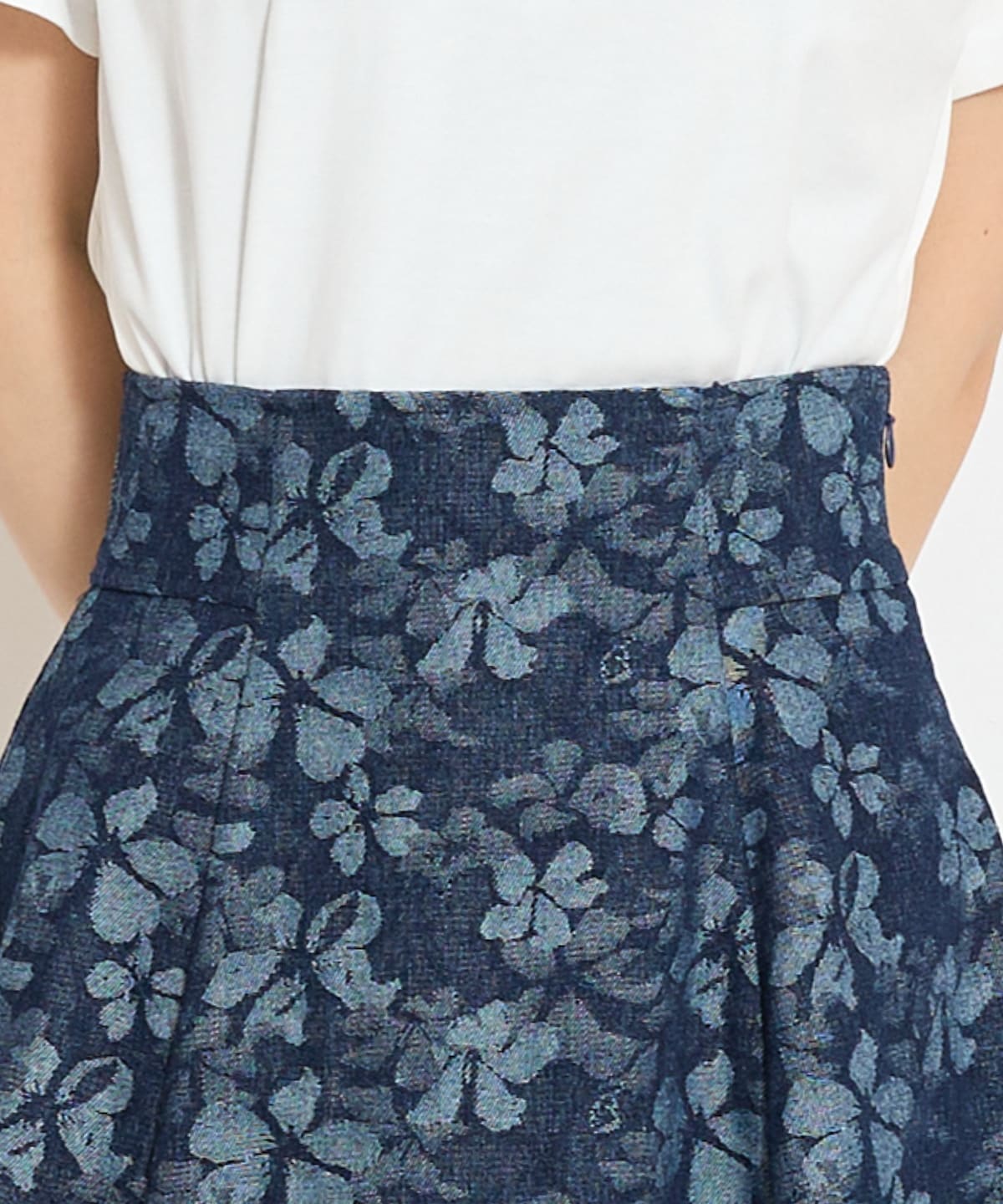 【セットアップ対応】デニムフレアスカート