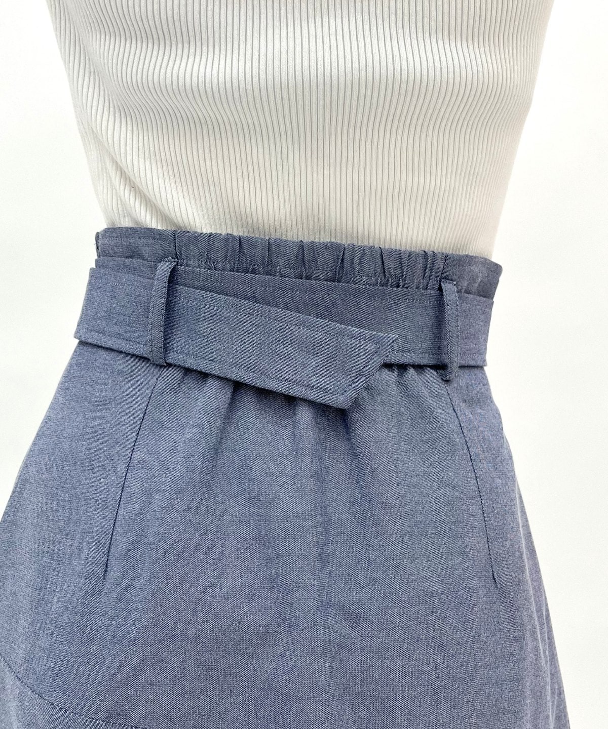 ベルト付きハンカチヘムスカート