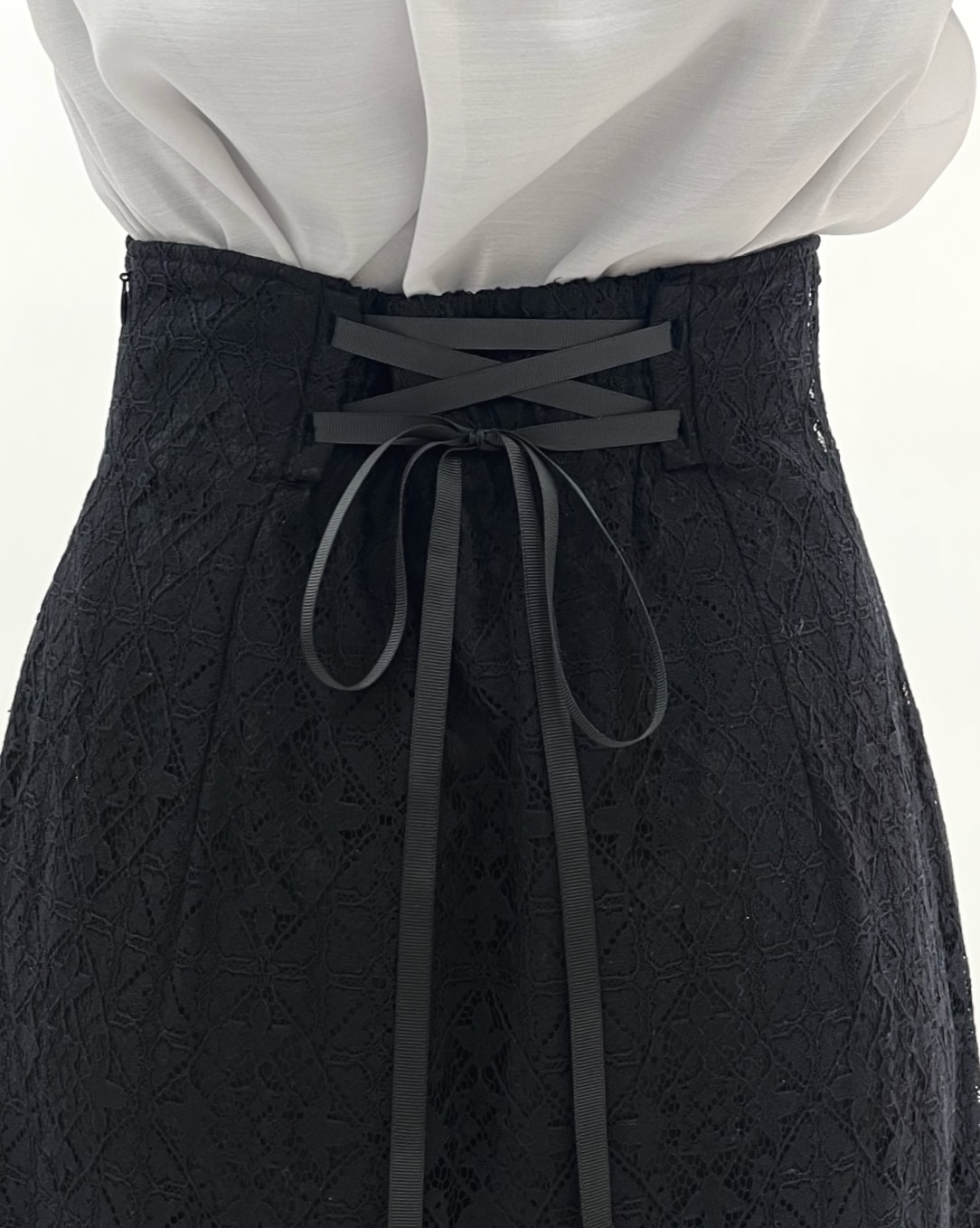 アシメティアードレーススカート