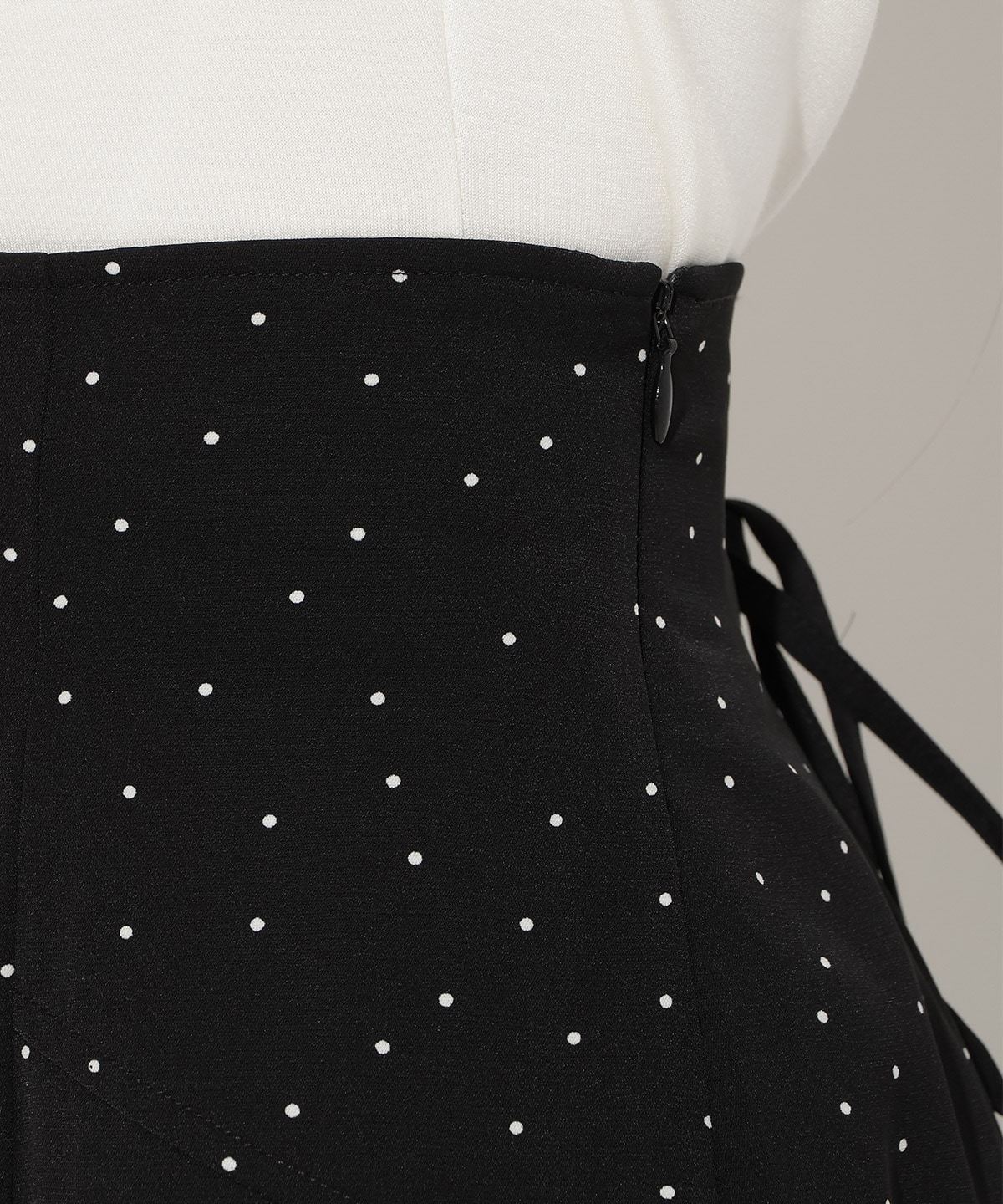 レース切替ドットマーメイドスカート