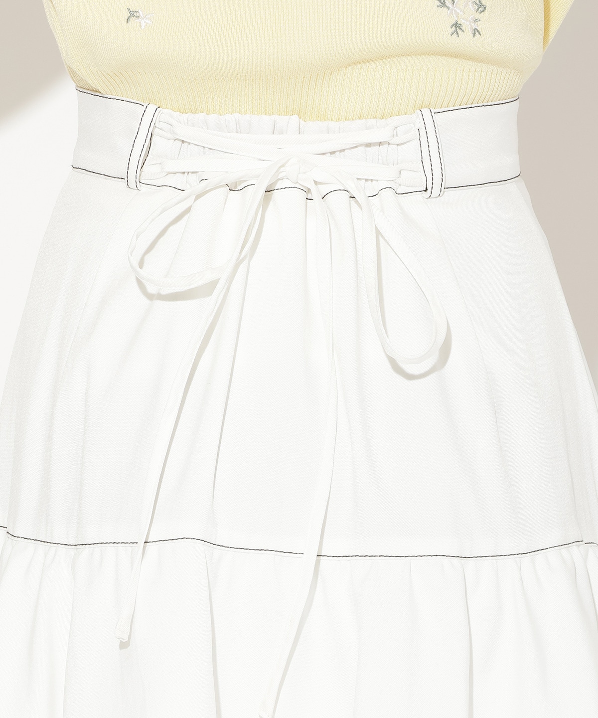 ボリュームフリルティアードスカート