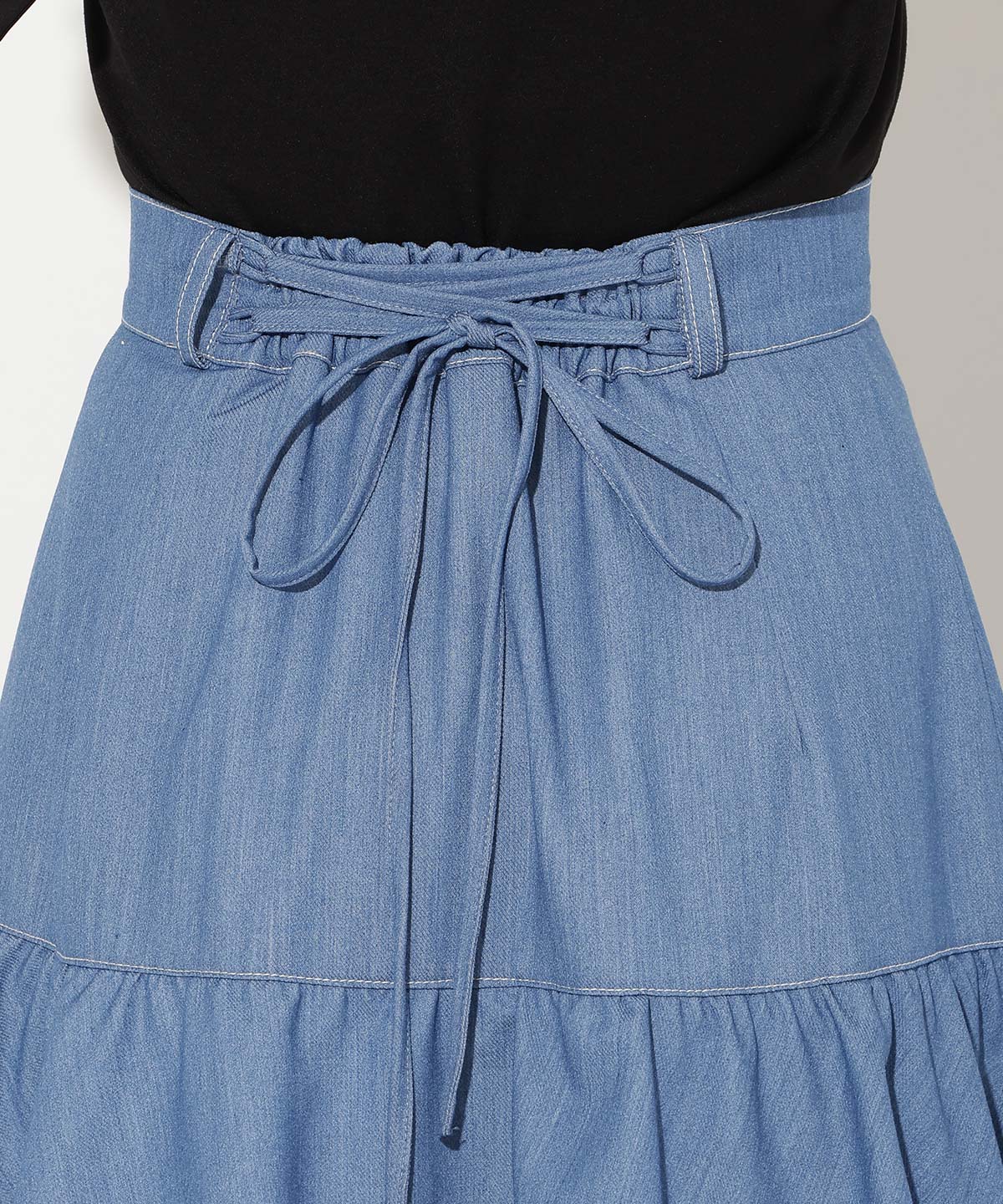 ボリュームフリルティアードスカート