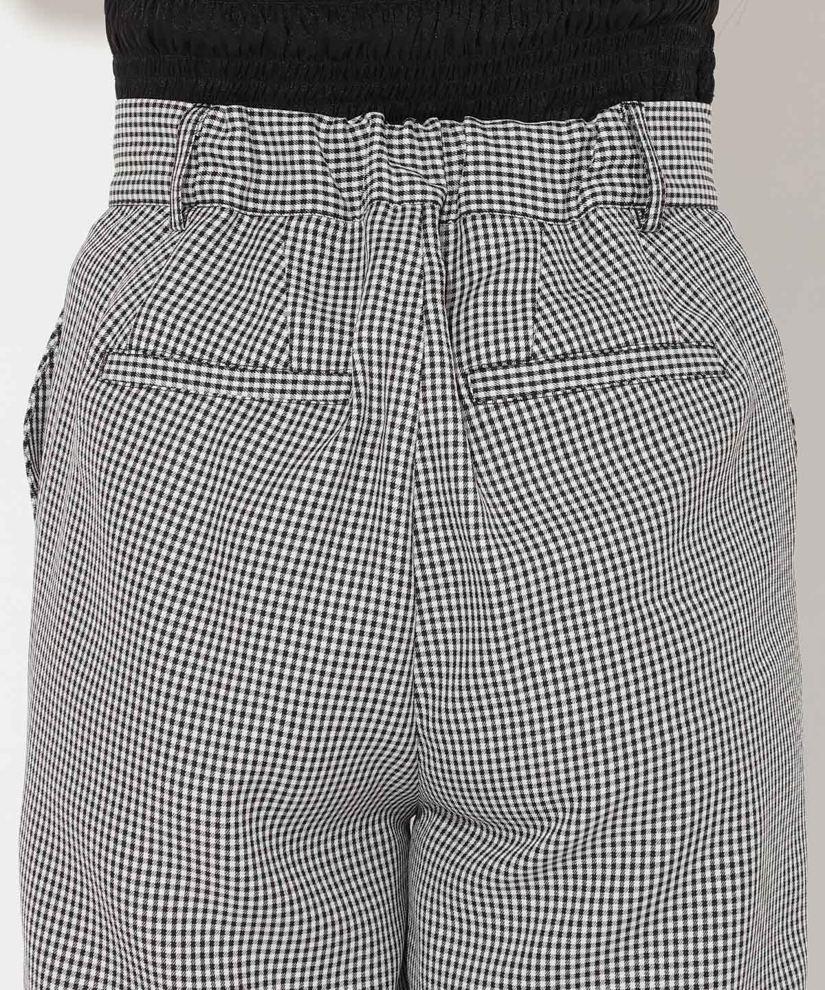 サイドリボンクロップドパンツ