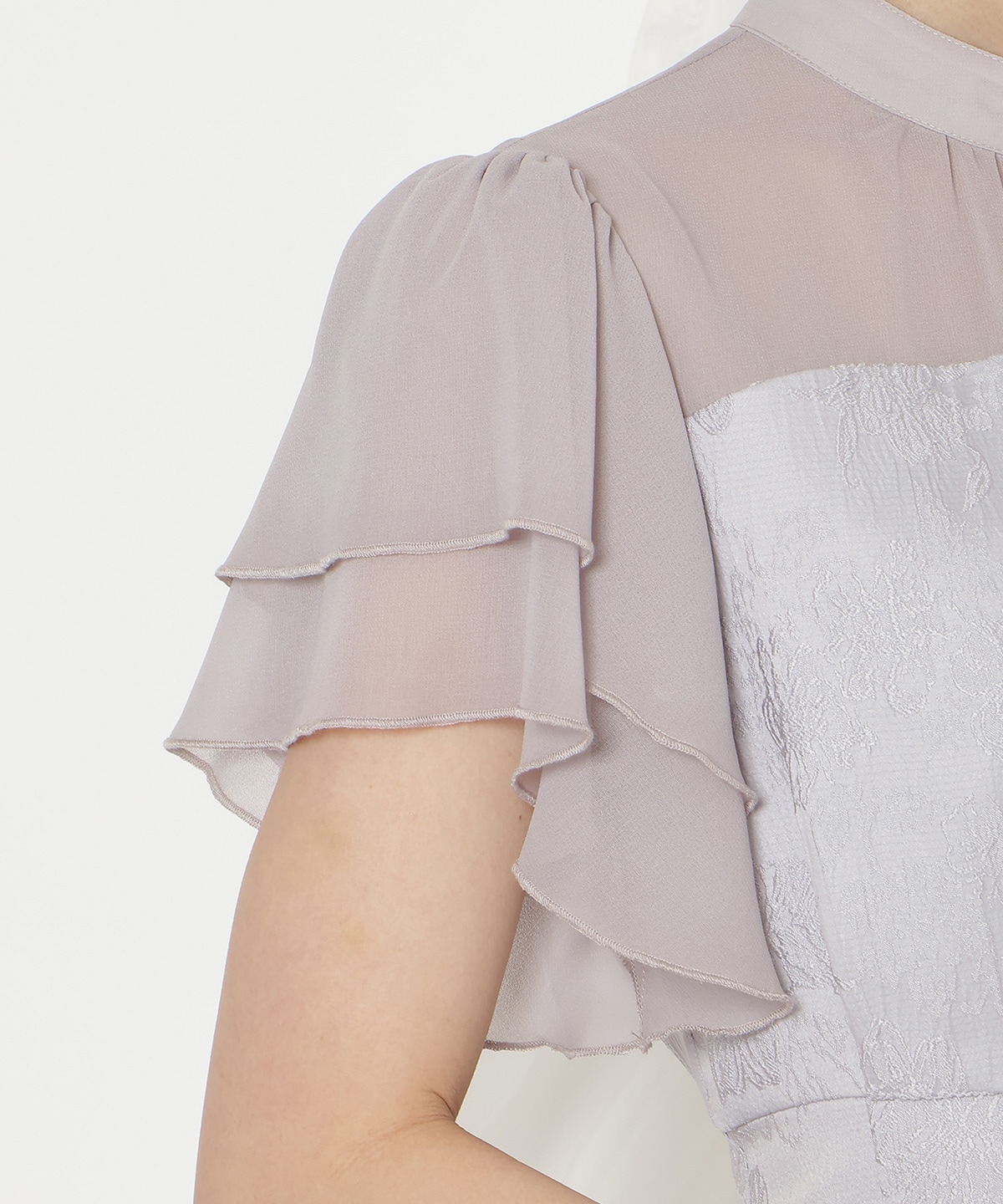 ジャガードタックフレアワンピース