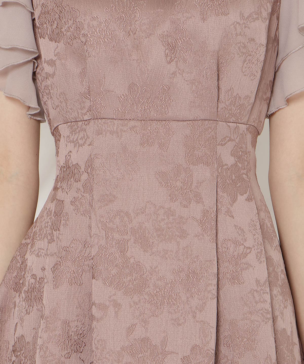 ジャガードタックフレアワンピース