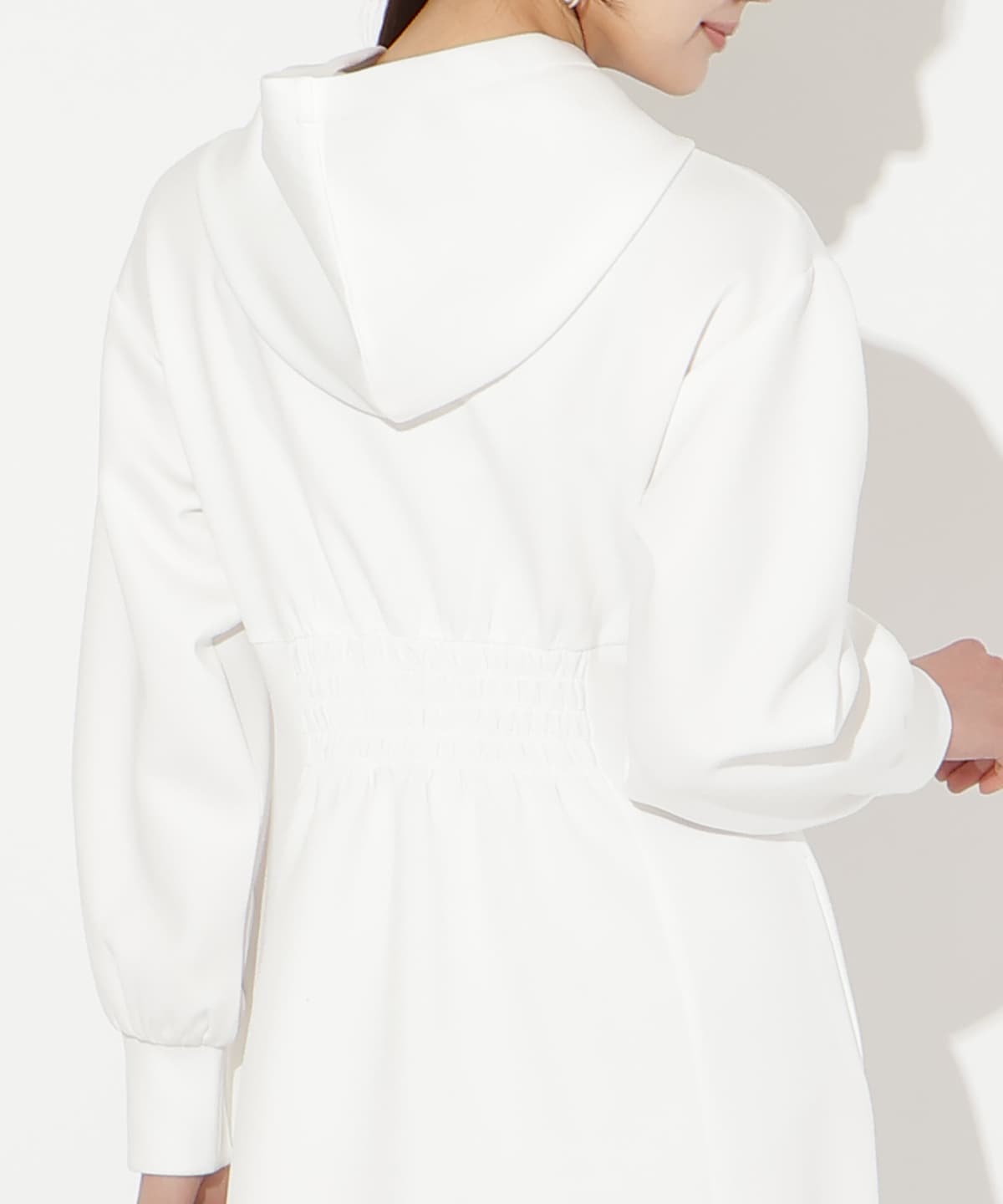 【2/27(fri)20時発売】ハイウエスト切替パーカーワンピース