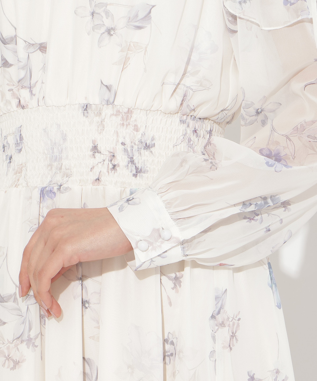 【2/27(fri)発売】フラワープリントフリルスリーブワンピース