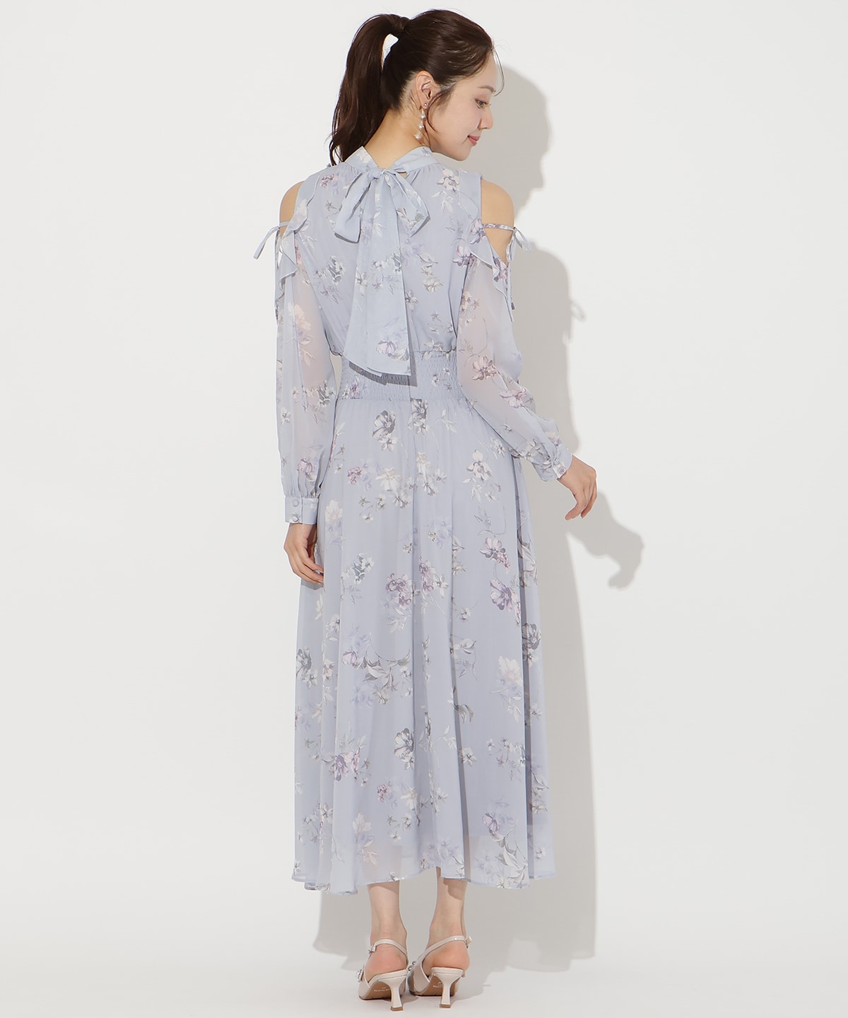 【2/27(fri)発売】フラワープリントフリルスリーブワンピース