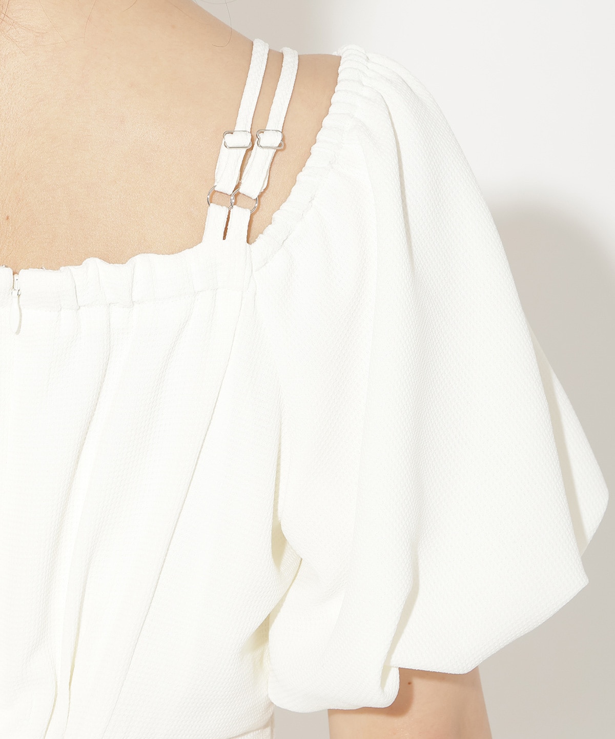 2WAYスリーブティアードワンピース