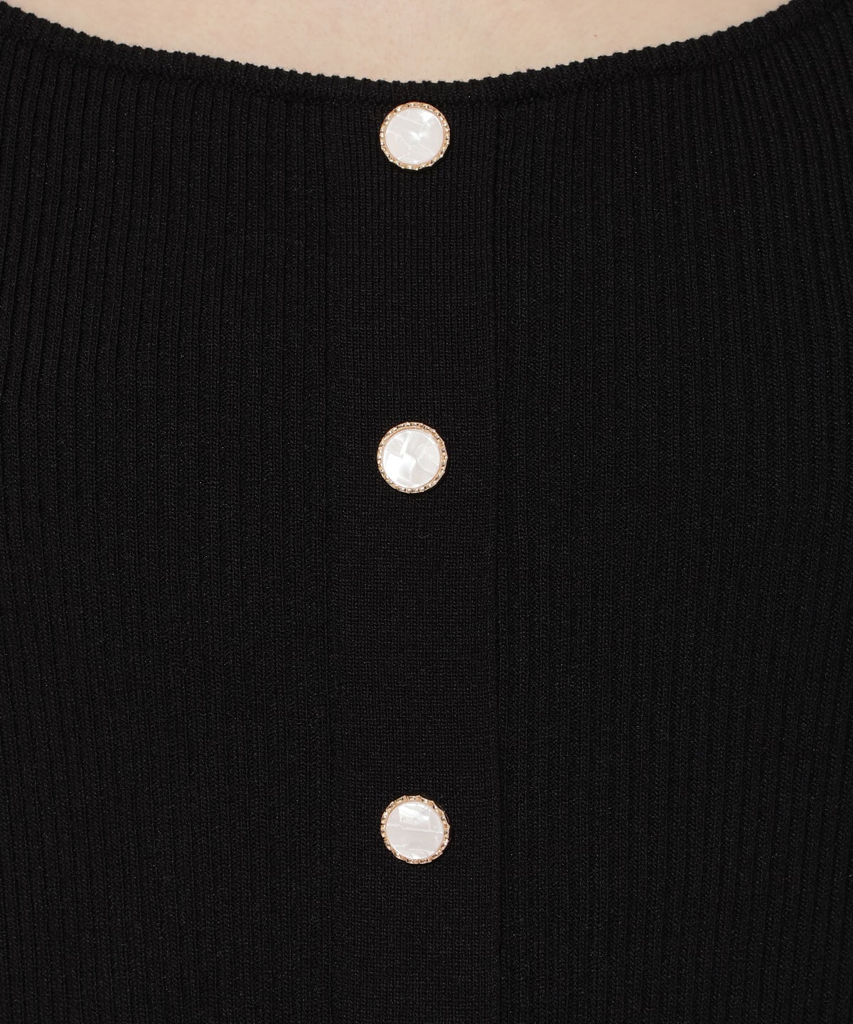 アシメティアードニットコンビワンピース