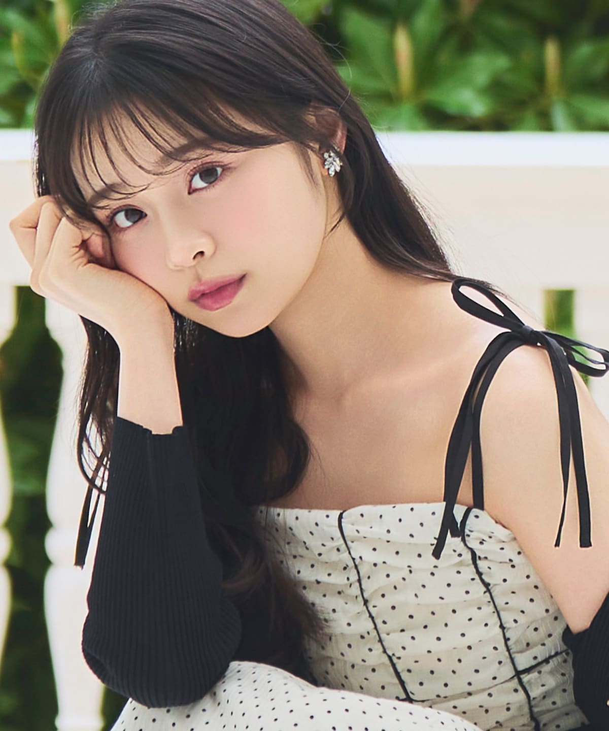 【7/16(thu)10時発売】リボンショルダーギャザーキャミワンピース
