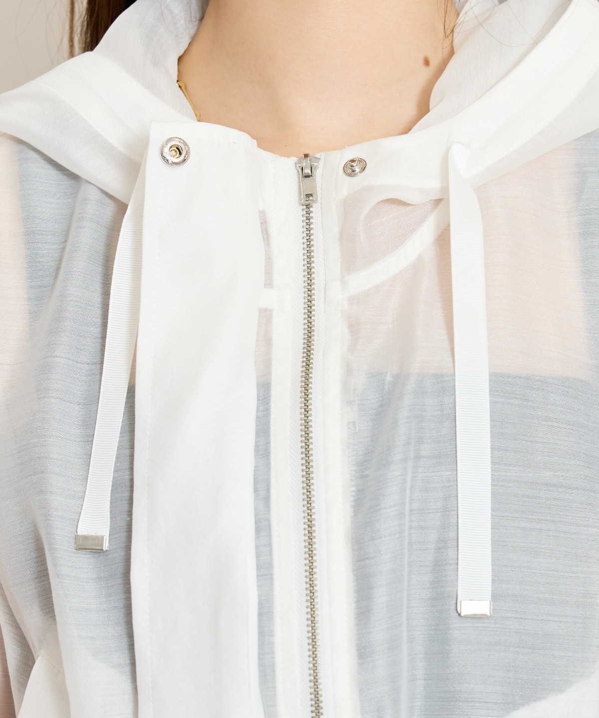 シアーフードブルゾン