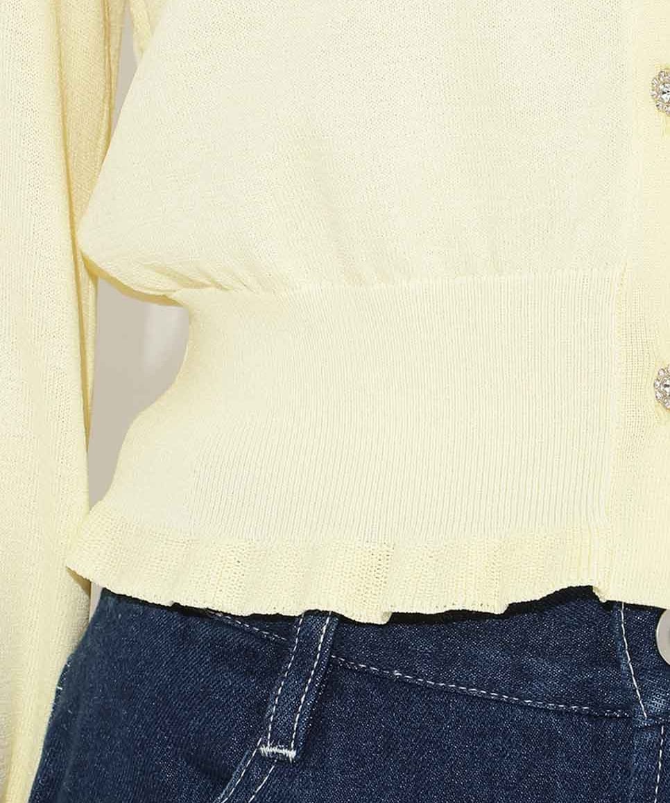 フリルヘムUVカットカーディガン