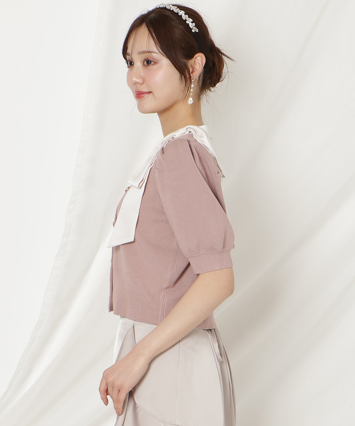 【2/27(fri)発売】リボンパフカーディガン