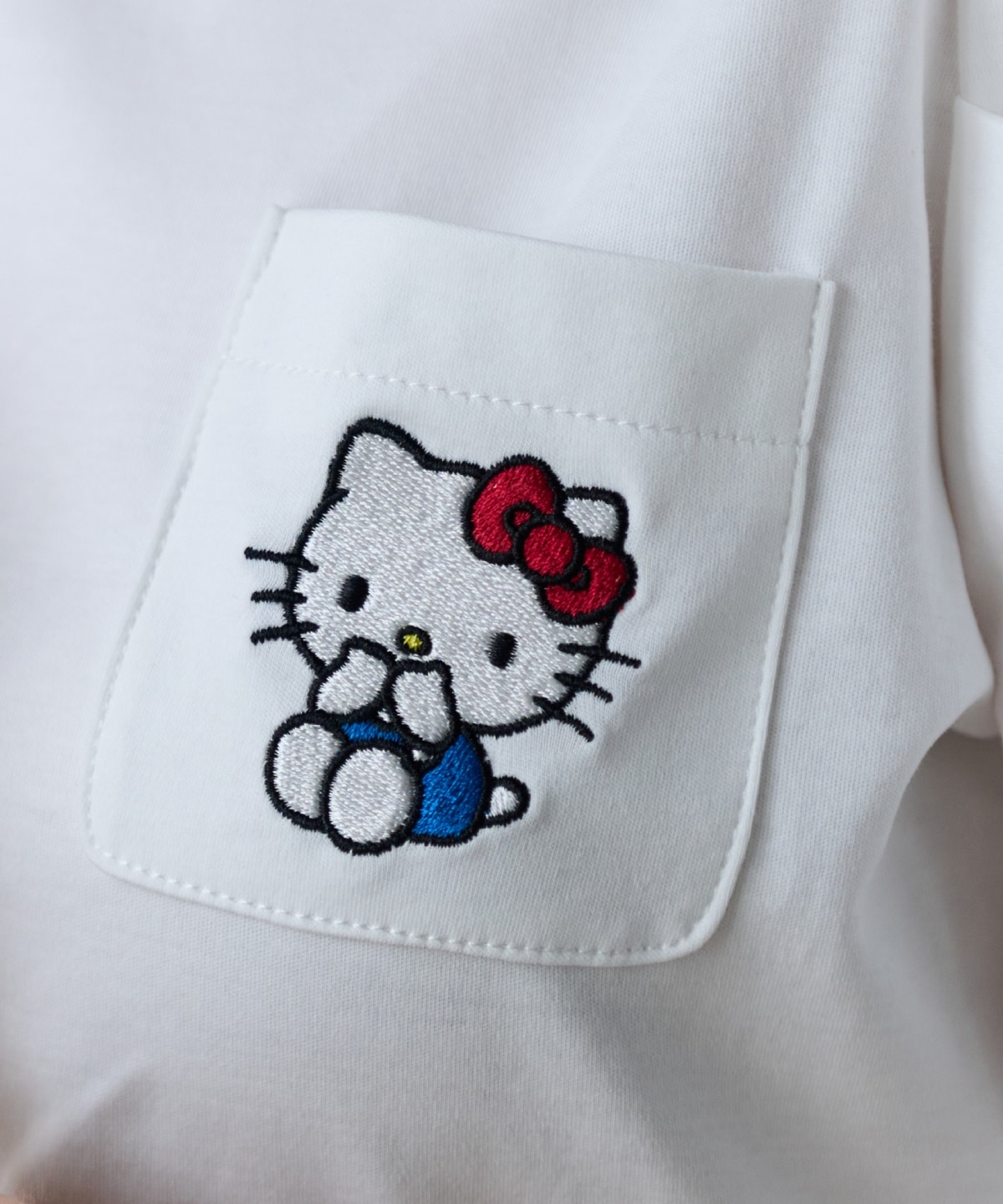 【7/16(thu)10時発売】WILLSELECTION×HELLO KITTY 刺繍カットトップス